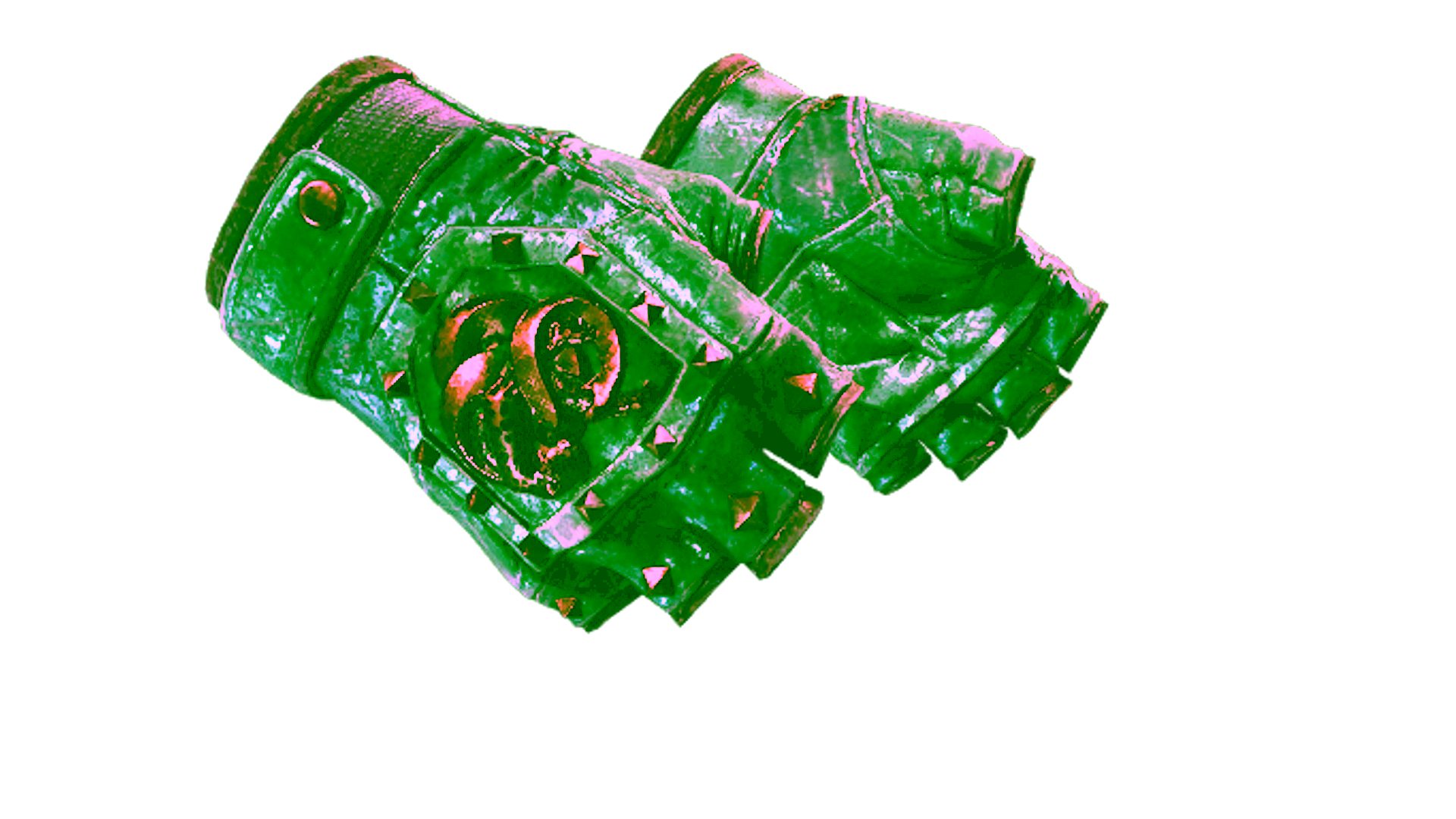 Display for ★ Broken Fang Gloves | Jade (Battle-Scarred)