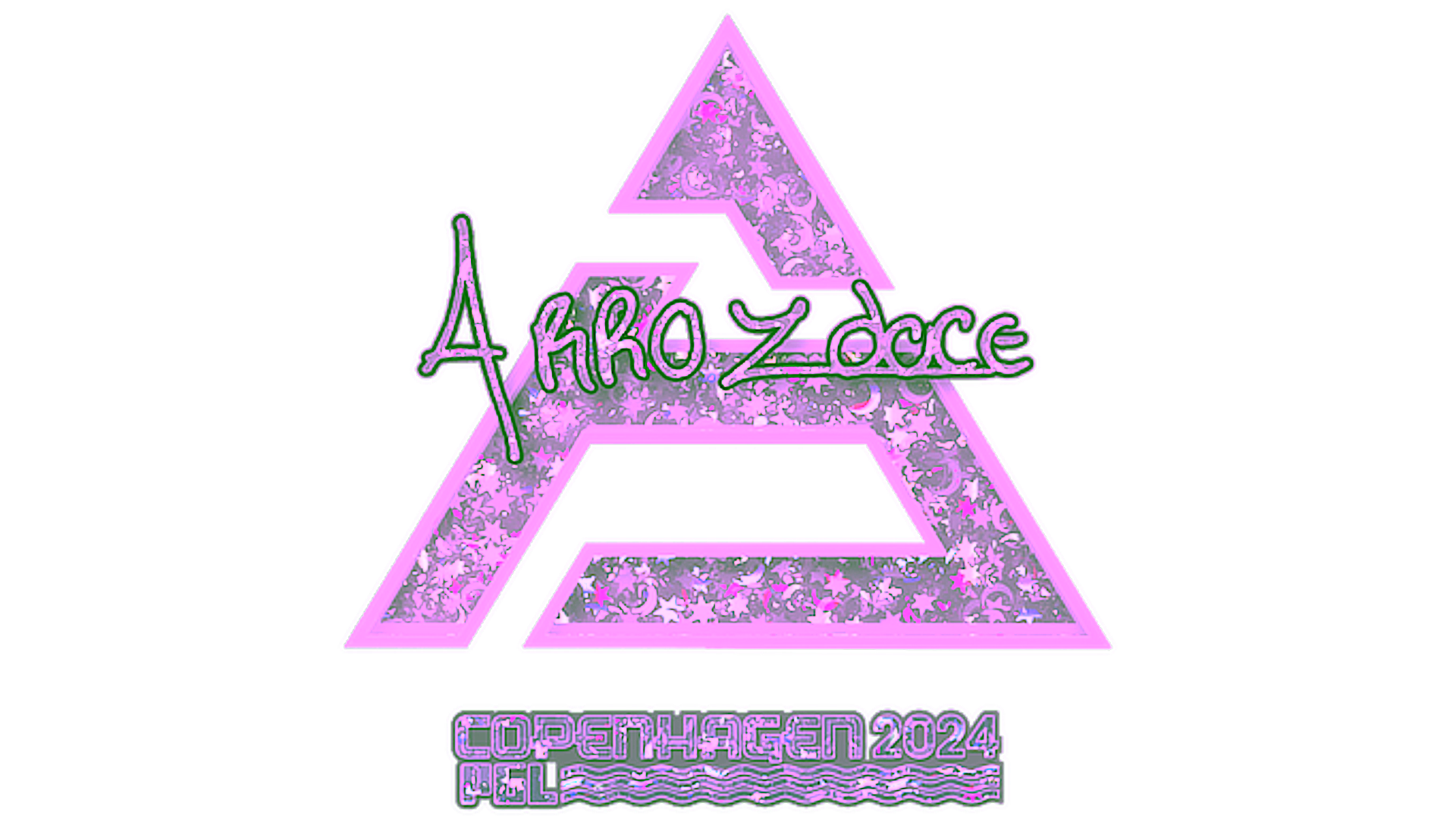 Display for Sticker | arrozdoce (Glitter) | Copenhagen 2024