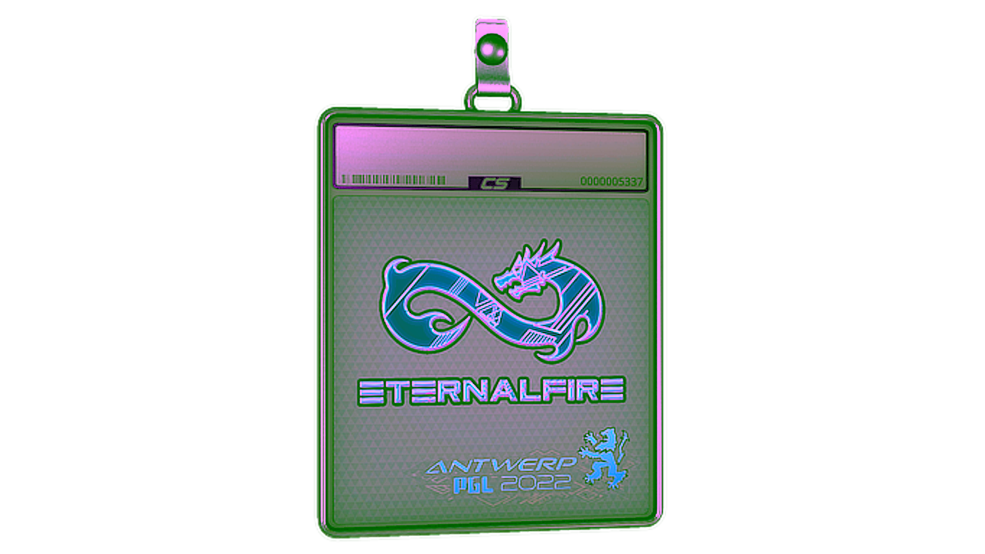 Display for Sticker Slab | Eternal Fire (Holo) | Antwerp 2022