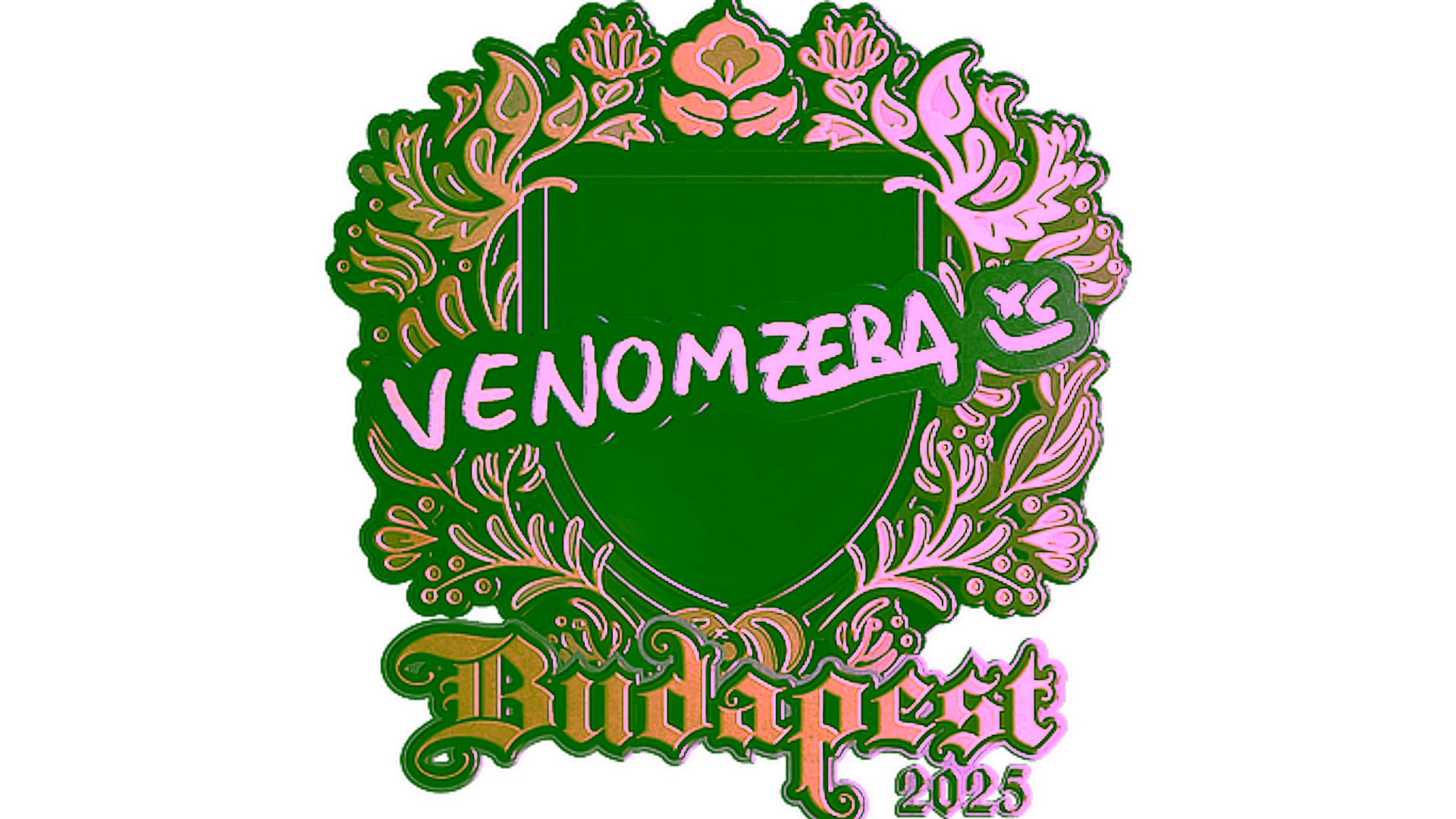 Display for Sticker | venomzera (Gold) | Budapest 2025