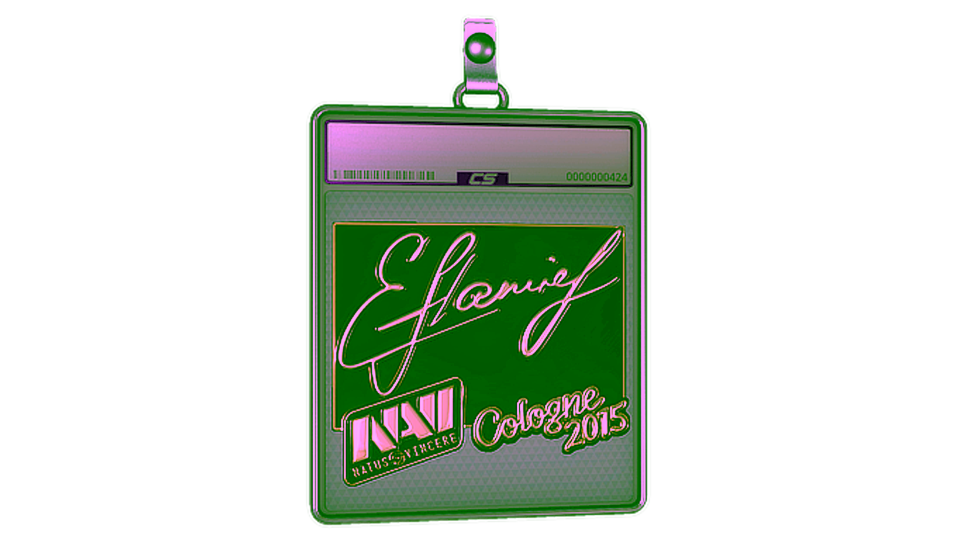 Visar för Sticker Slab | flamie (Gold) | Cologne 2015