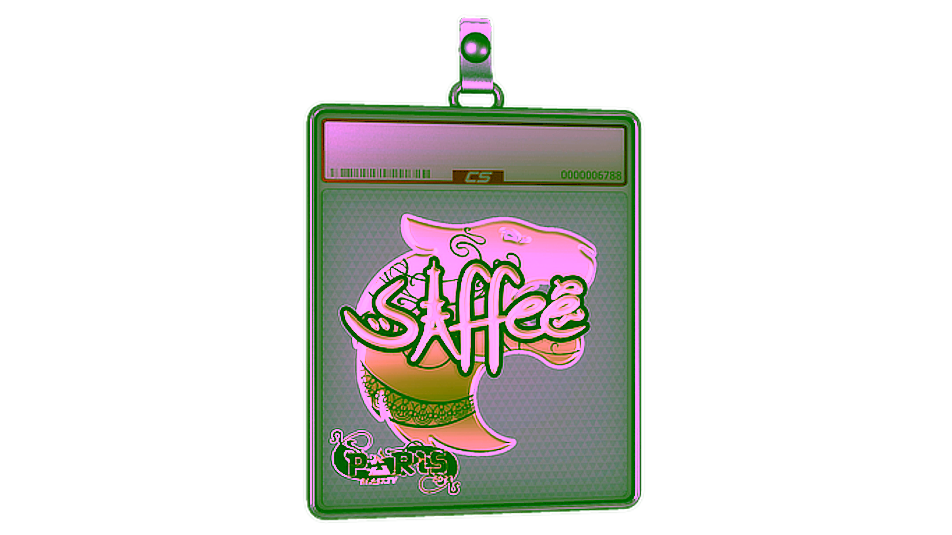 Sticker Slab | saffee (Gold) | Paris 2023 için görüntü