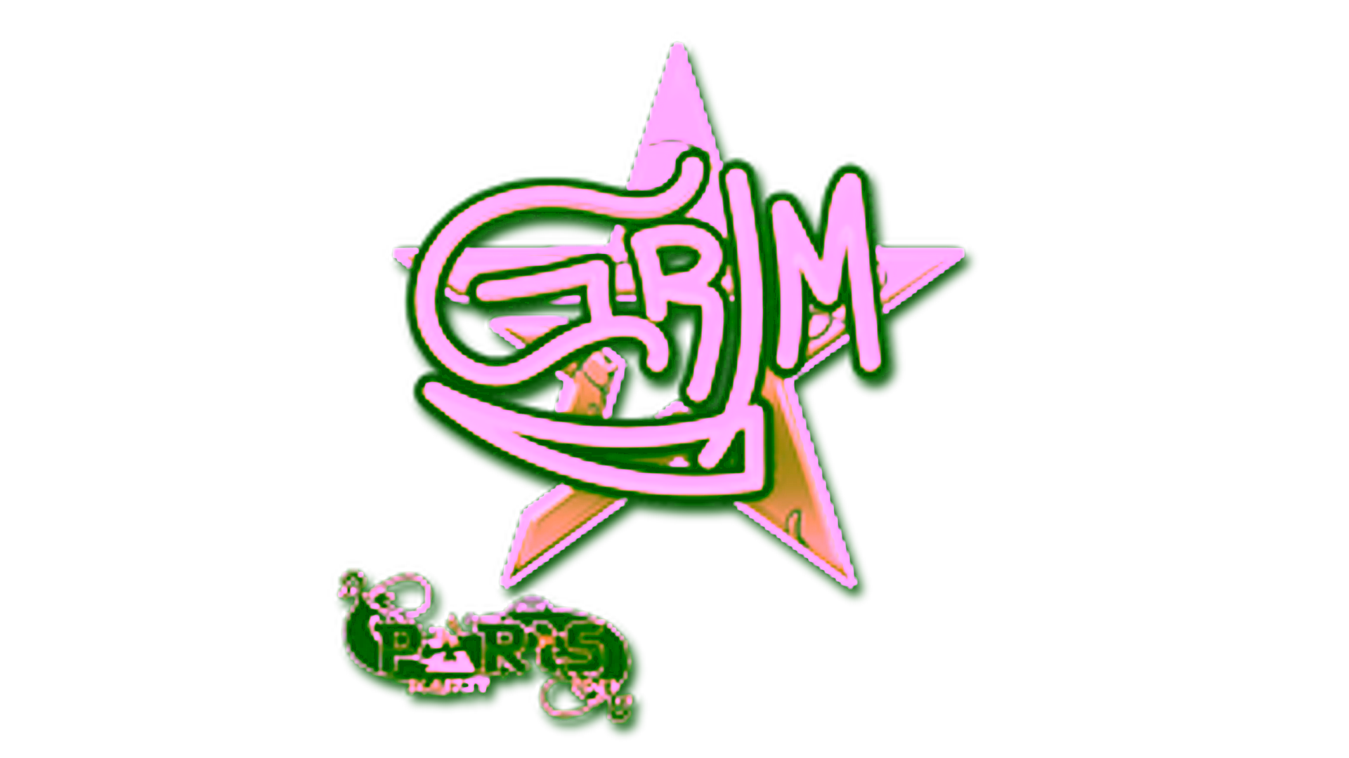 Sticker | Grim (Gold) | Paris 2023 için görüntü