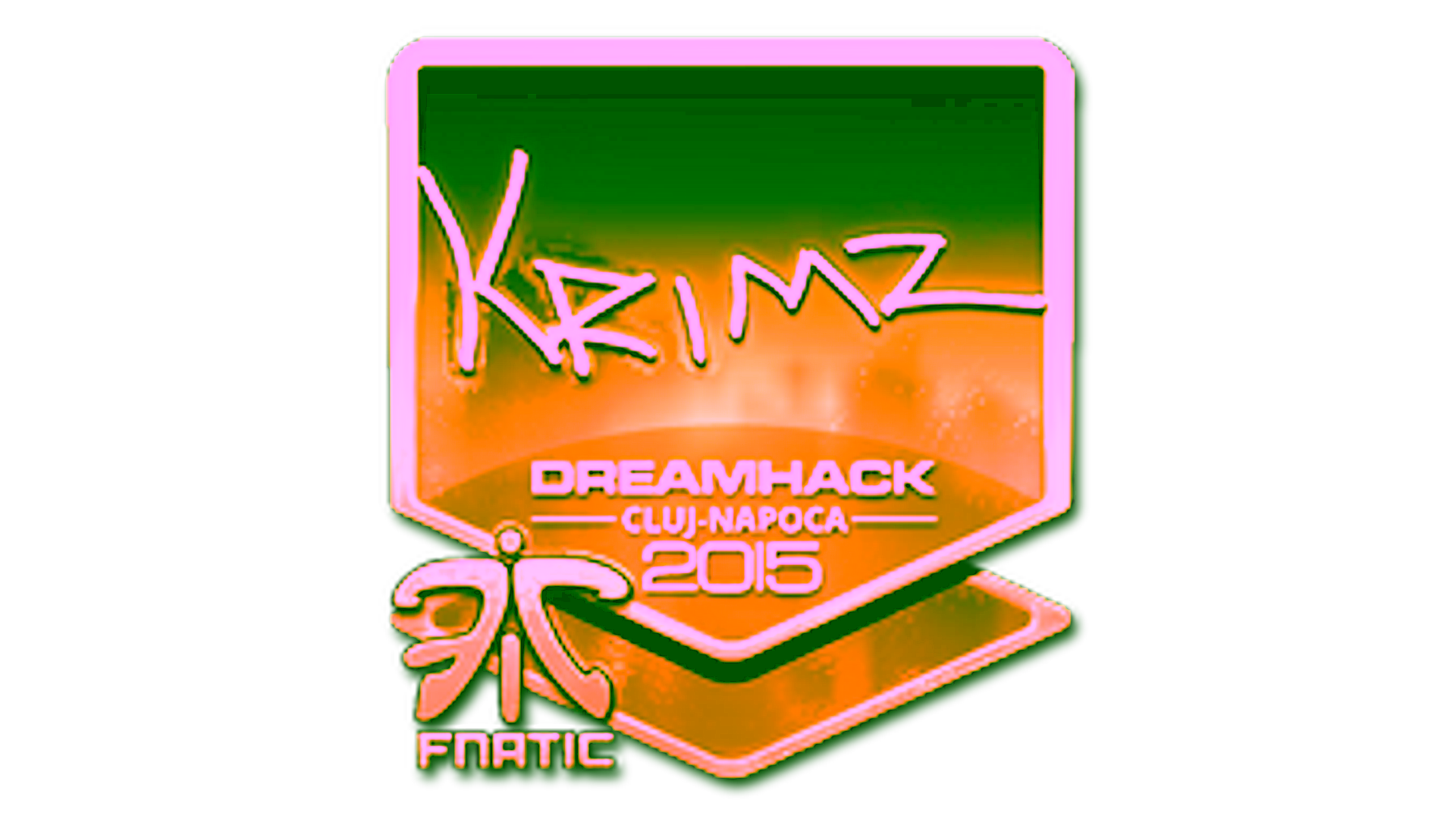 Display for Sticker | KRIMZ (Gold) | Cluj-Napoca 2015