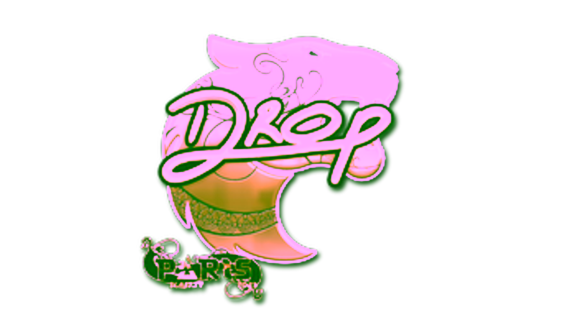 Display for Sticker | drop (Gold) | Paris 2023