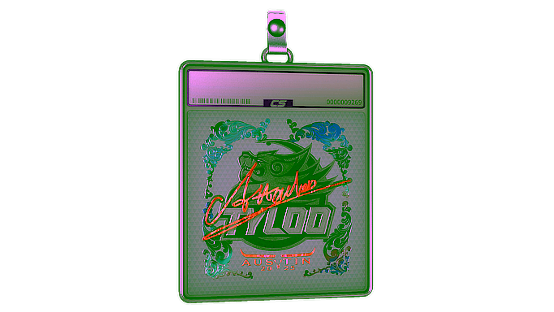 Display for Sticker Slab | Attacker (Holo) | Austin 2025