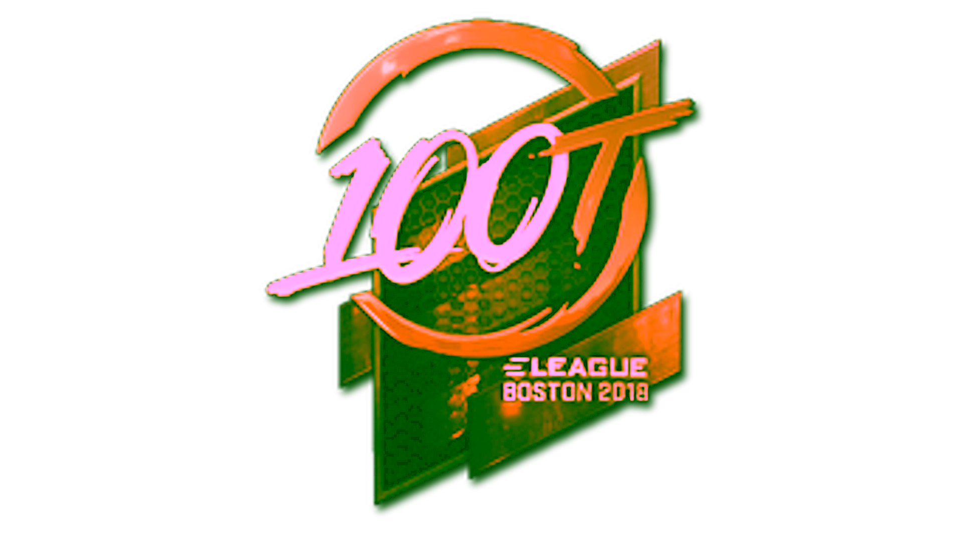Display for Sticker | 100 Thieves (Gold) | Boston 2018