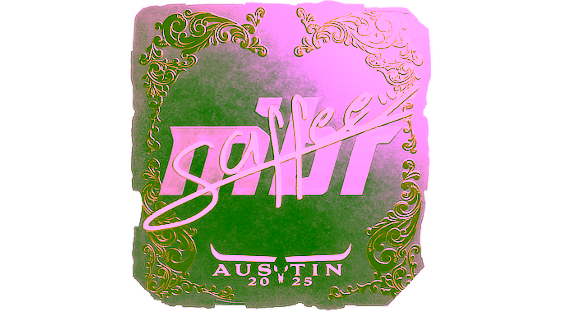 Mostrar para Sticker | saffee (Gold) | Austin 2025