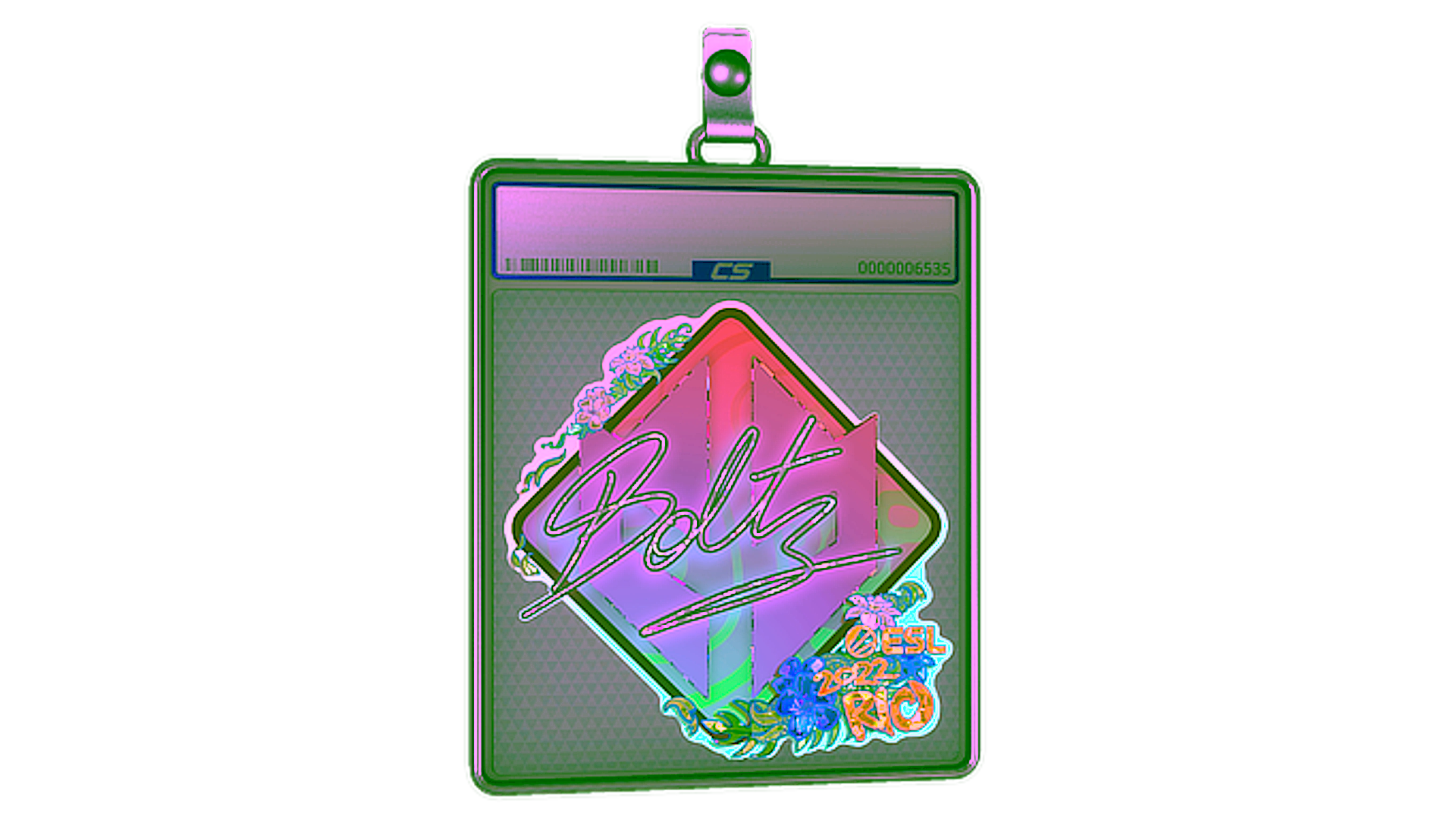 Mostrar para Sticker Slab | boltz (Glitter) | Rio 2022