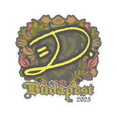 Sticker dumau Budapest 2025