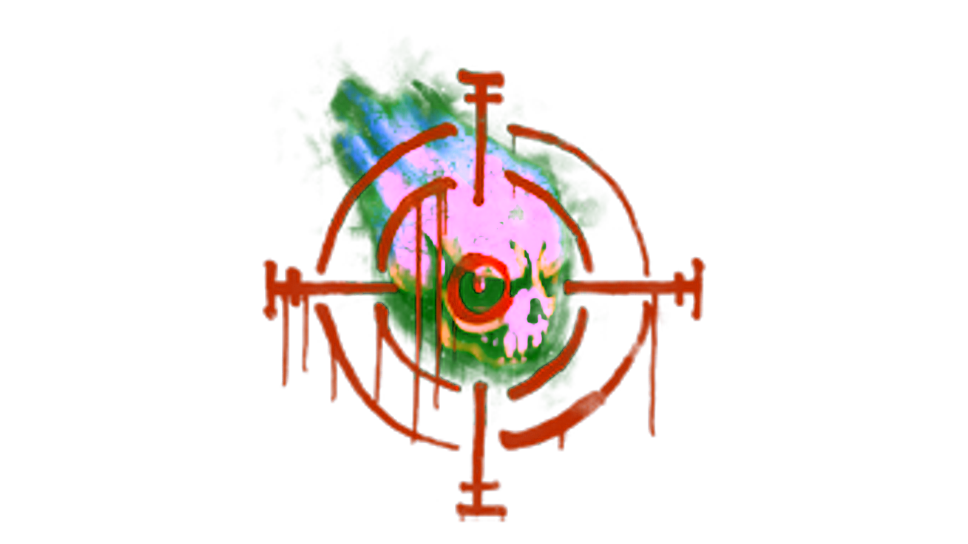 Rodyti Sealed Graffiti | Skull n' Crosshairs