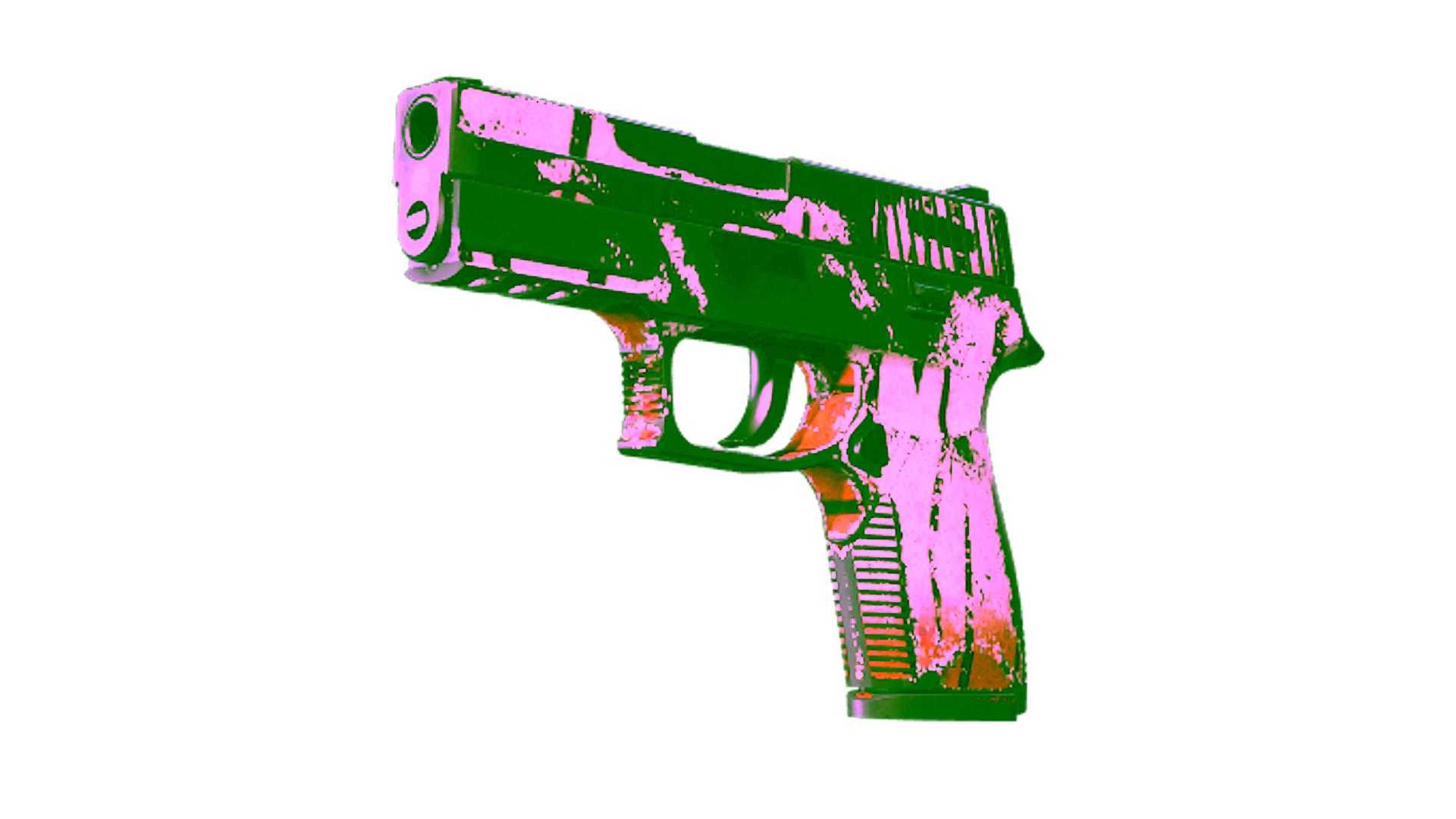Display for P250 | Bengal Tiger (Battle-Scarred)