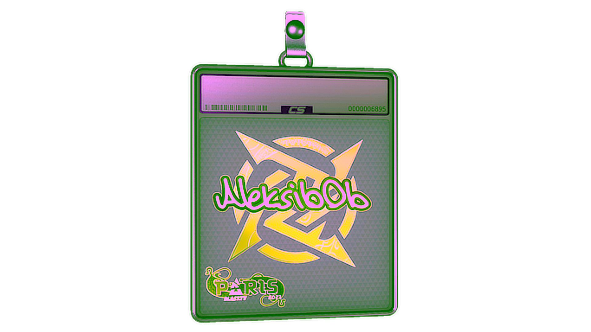 Дисплей для Sticker Slab | Aleksib (Holo) | Paris 2023