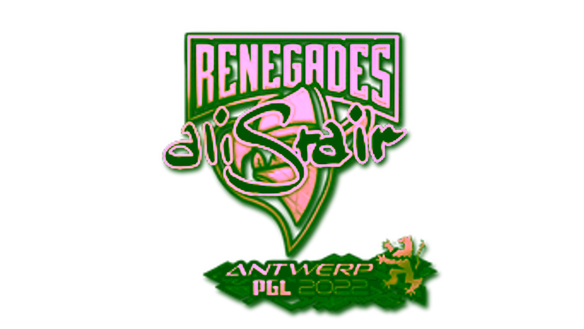 Display for Sticker | aliStair (Gold) | Antwerp 2022