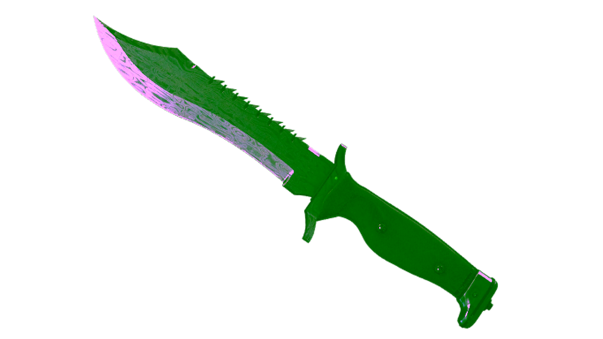 Display for ★ StatTrak™ Bowie Knife | Damascus Steel (Battle-Scarred)