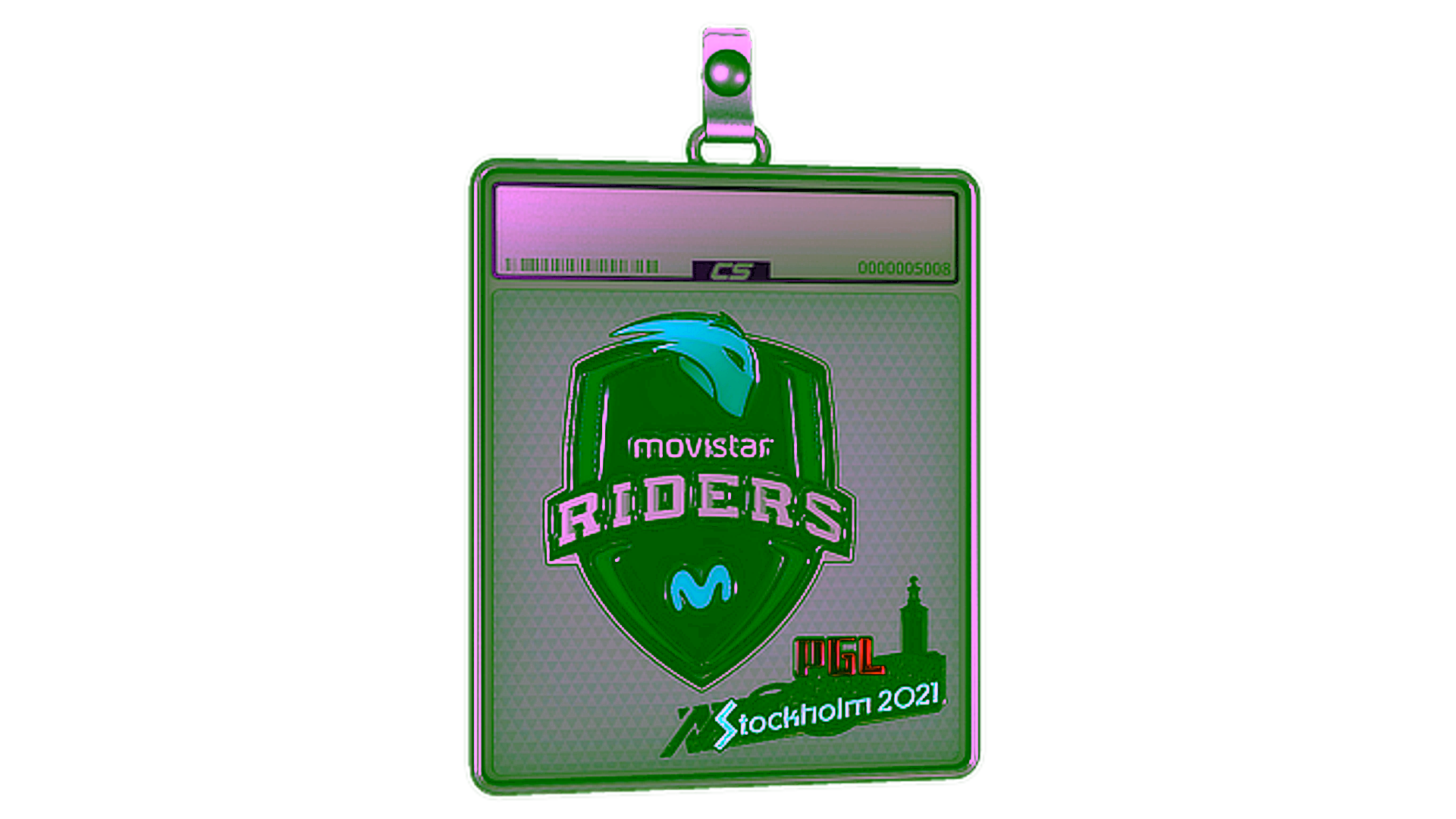 Display for Sticker Slab | Movistar Riders (Foil) | Stockholm 2021