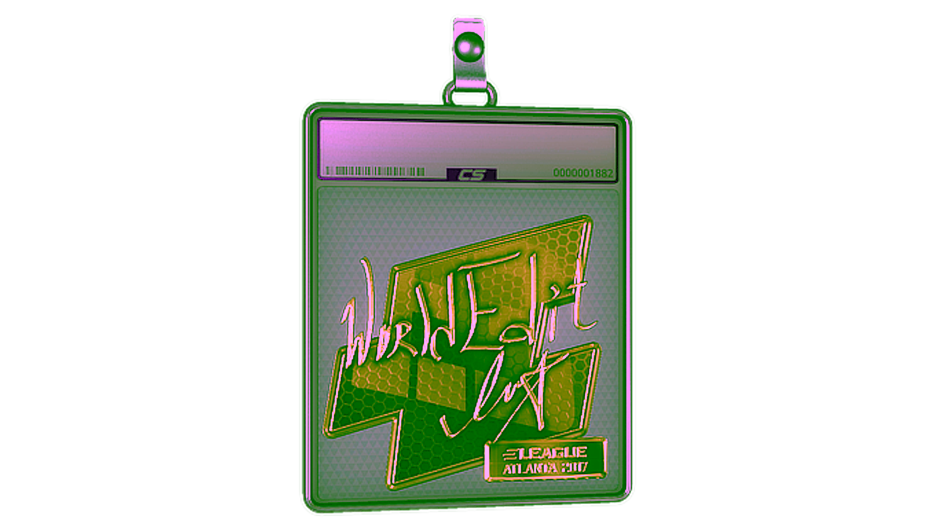 Affichage pour Sticker Slab | WorldEdit (Gold) | Atlanta 2017