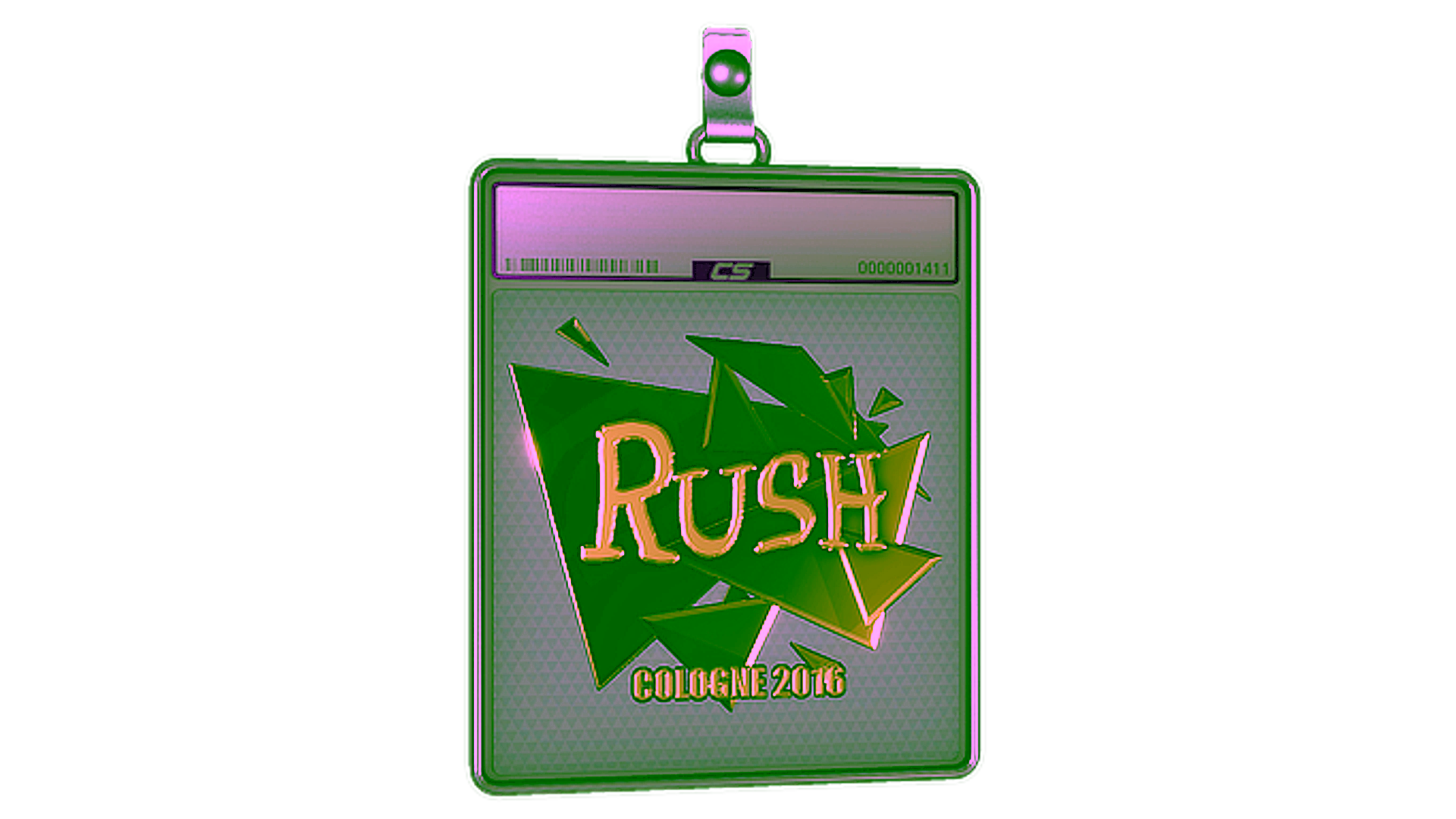 Anzeige für Sticker Slab | RUSH (Gold) | Cologne 2016