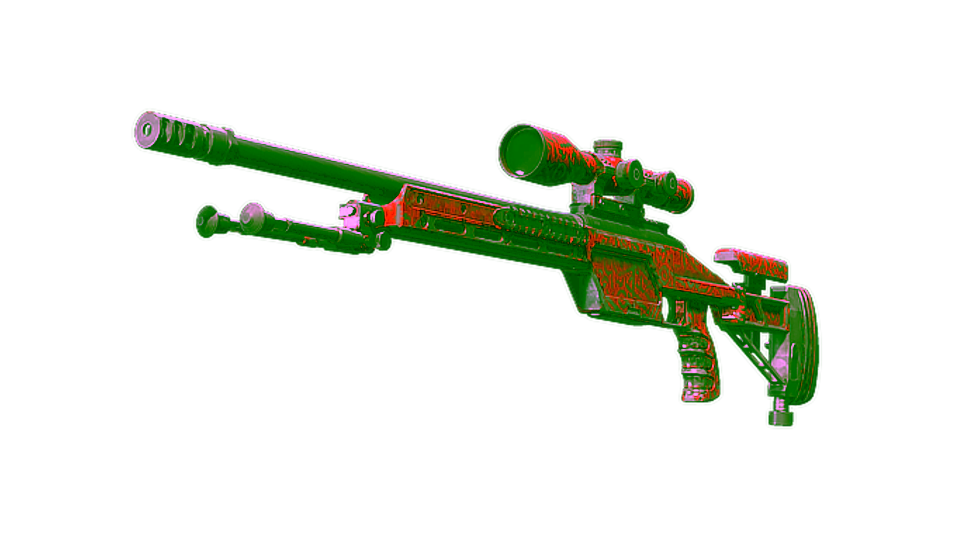 Display for Souvenir SSG 08 | Calligrafaux (Battle-Scarred)