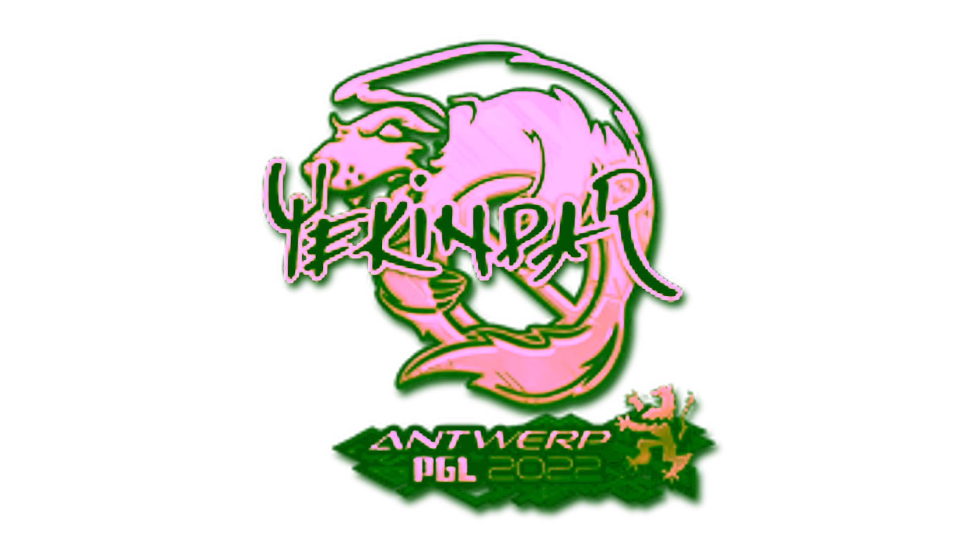 Rodyti Sticker | YEKINDAR (Gold) | Antwerp 2022