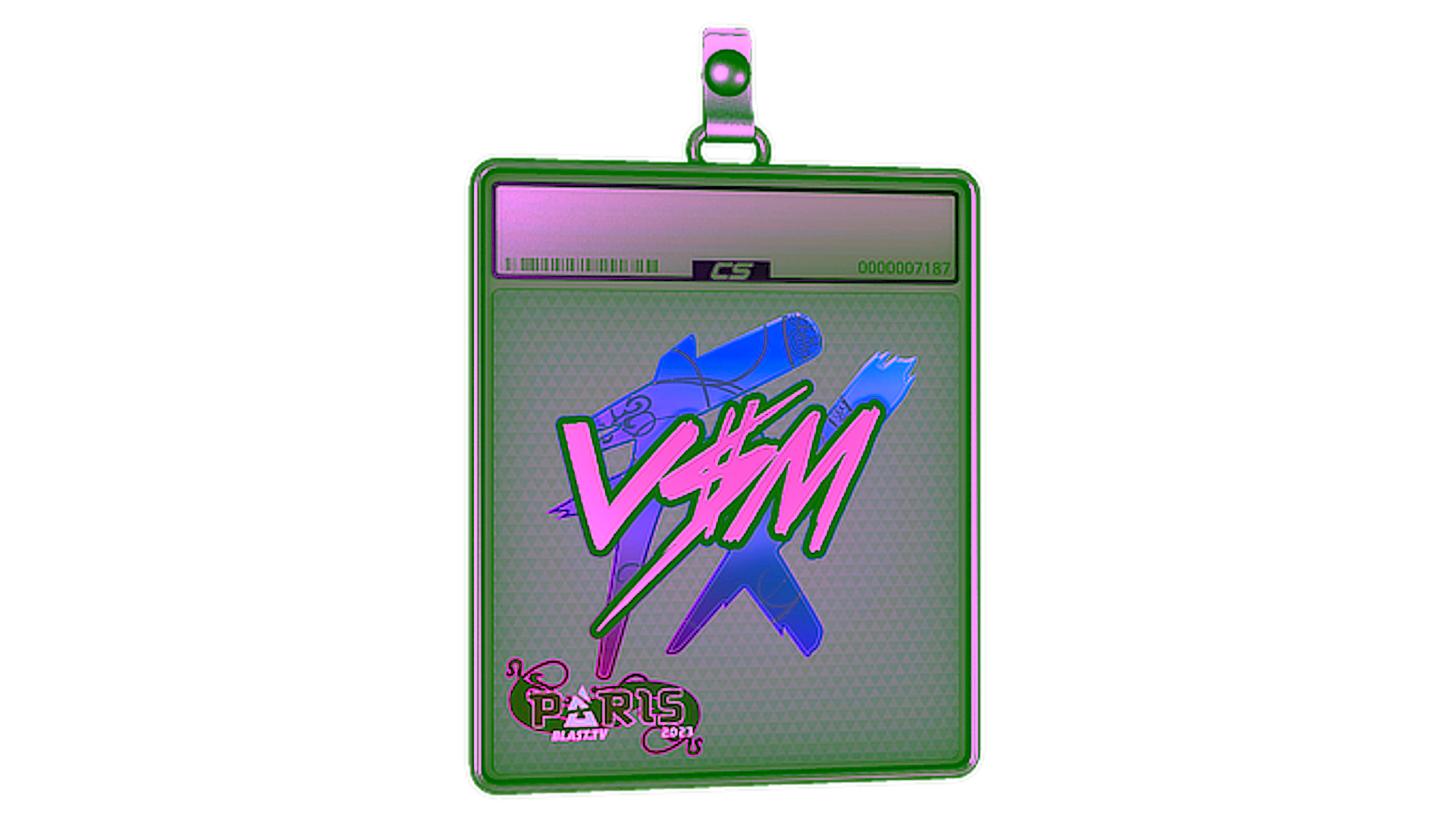 Display for Sticker Slab | v$m (Holo) | Paris 2023