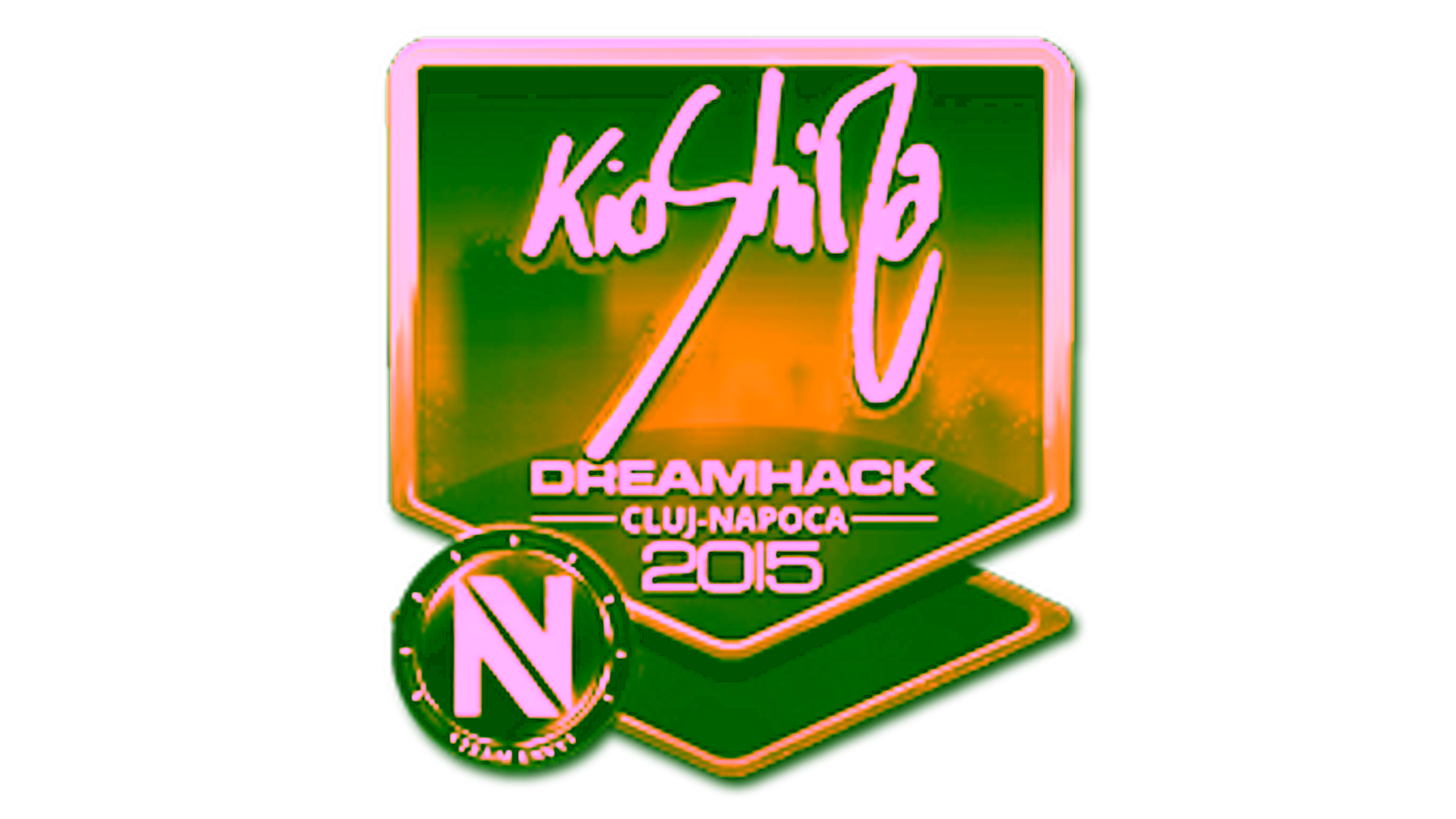 Visar för Sticker | kioShiMa (Gold) | Cluj-Napoca 2015