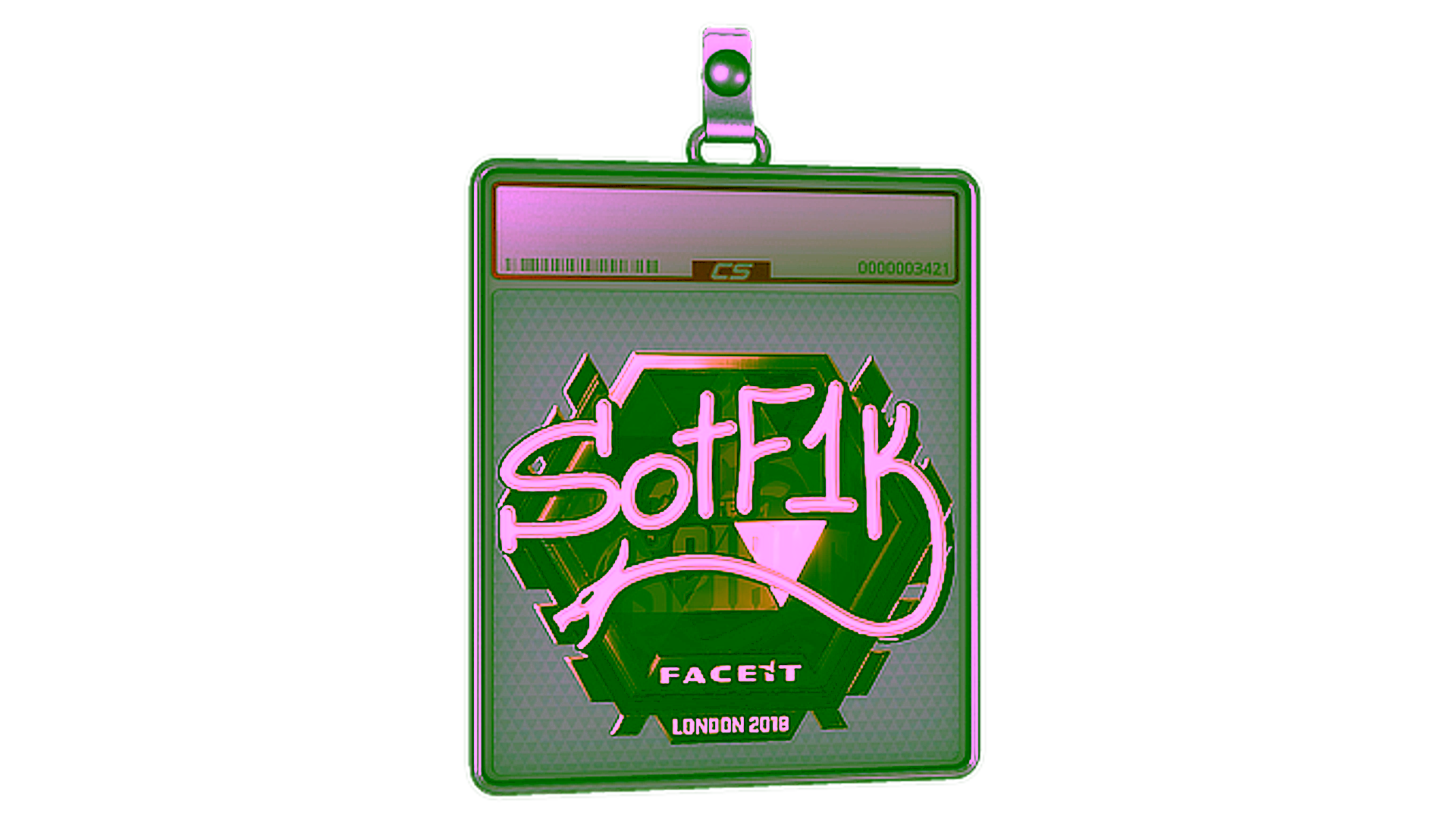 Display for Sticker Slab | S0tF1k (Gold) | London 2018