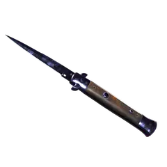 Stiletto Knife Doppler Black Pearl