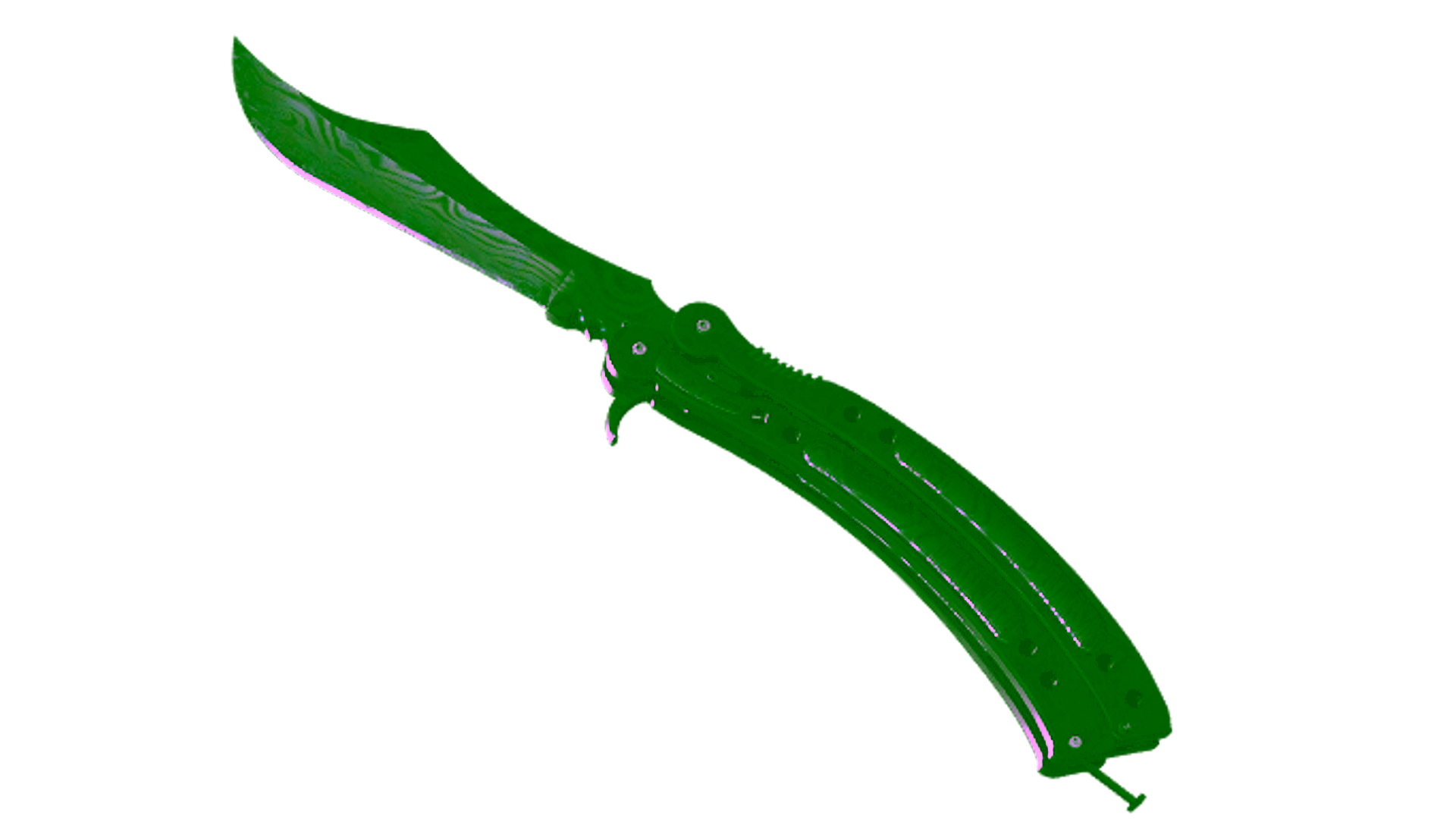 Display for ★ StatTrak™ Butterfly Knife | Damascus Steel (Battle-Scarred)