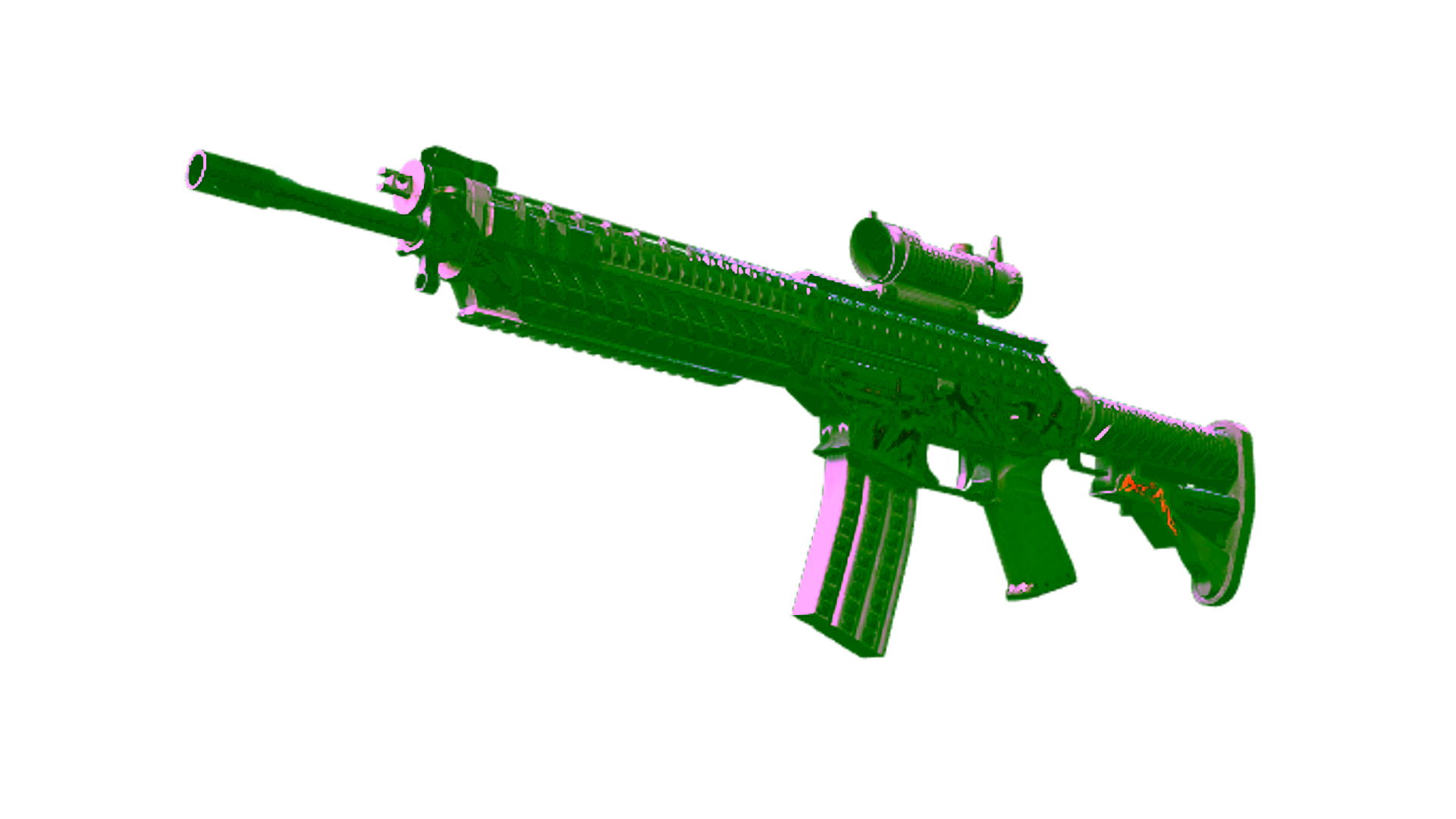 Display for StatTrak™ SG 553 | Heavy Metal (Battle-Scarred)