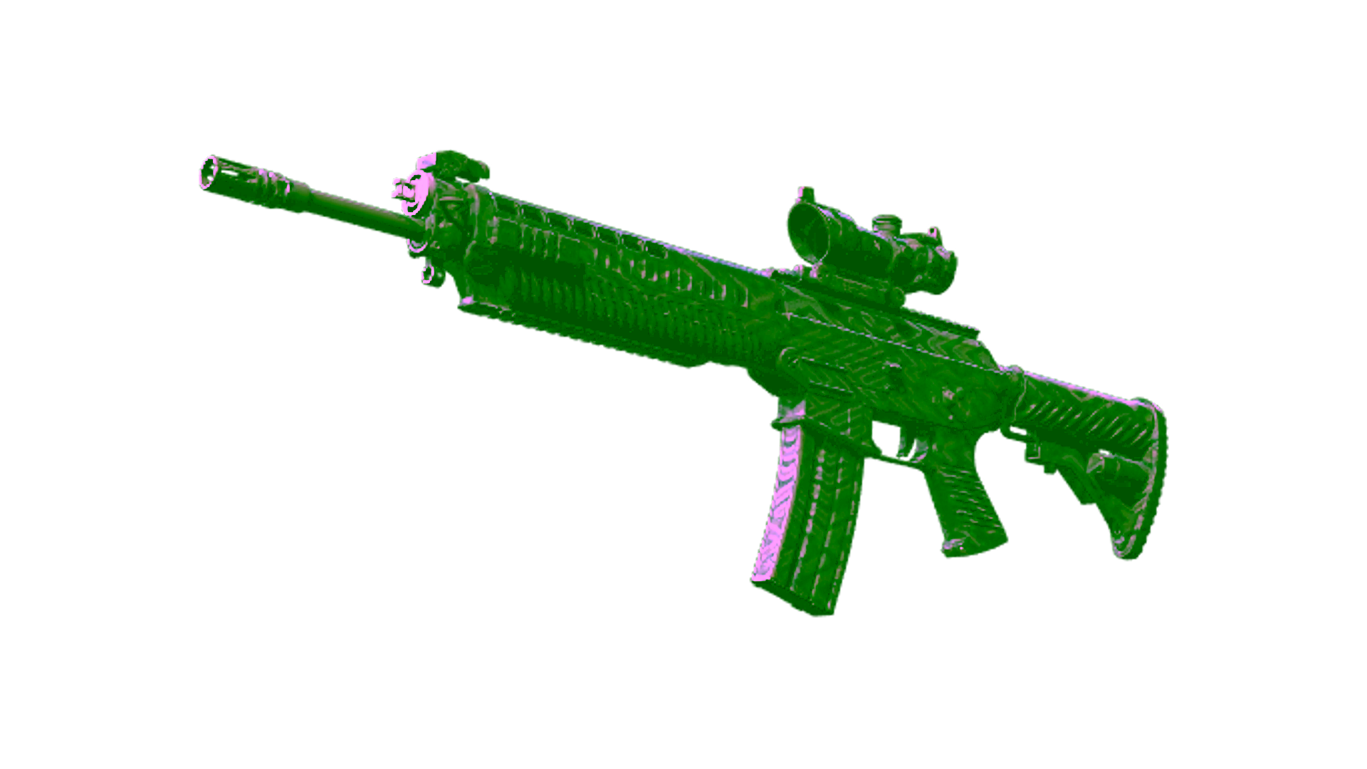 Display for Souvenir SG 553 | Barricade (Well-Worn)