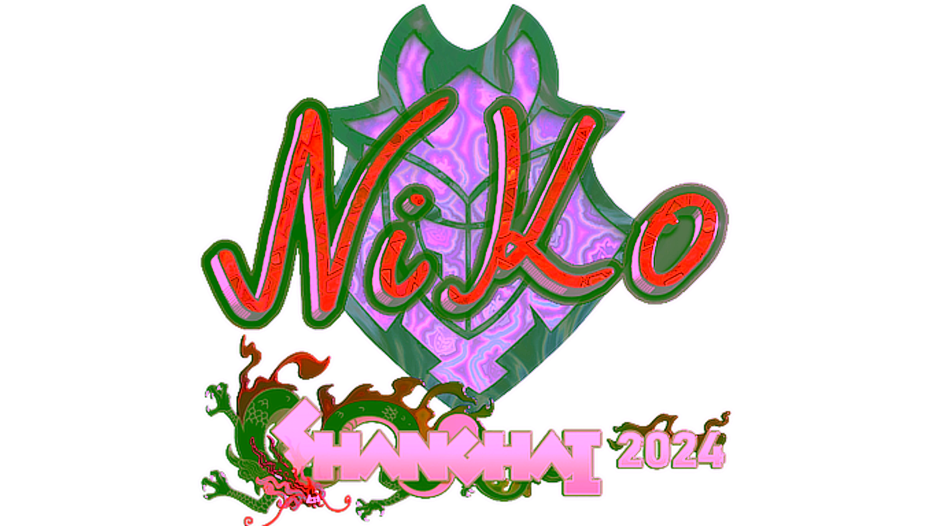 Display for Sticker | NiKo (Holo) | Shanghai 2024