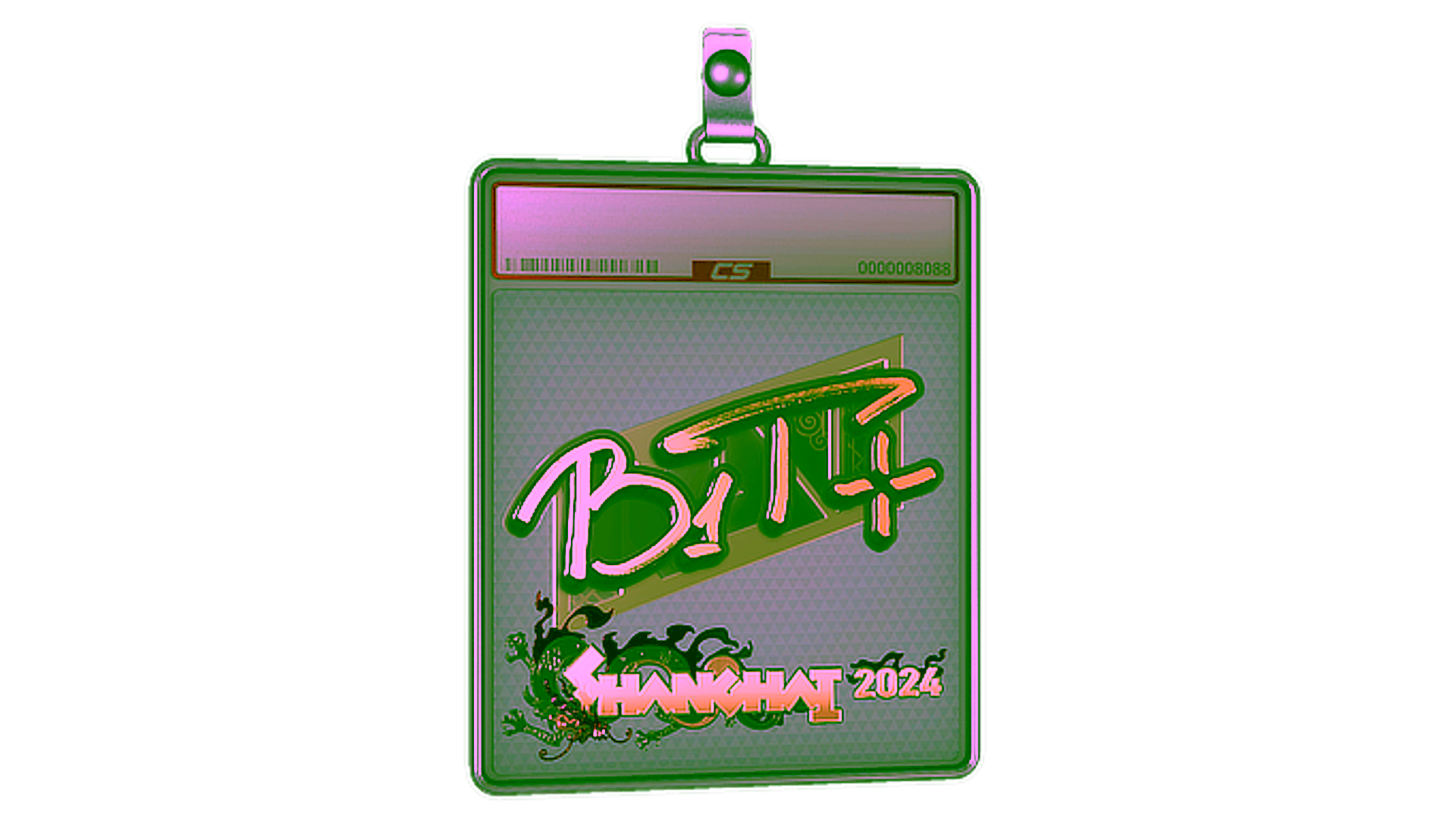 Affichage pour Sticker Slab | b1t (Gold) | Shanghai 2024