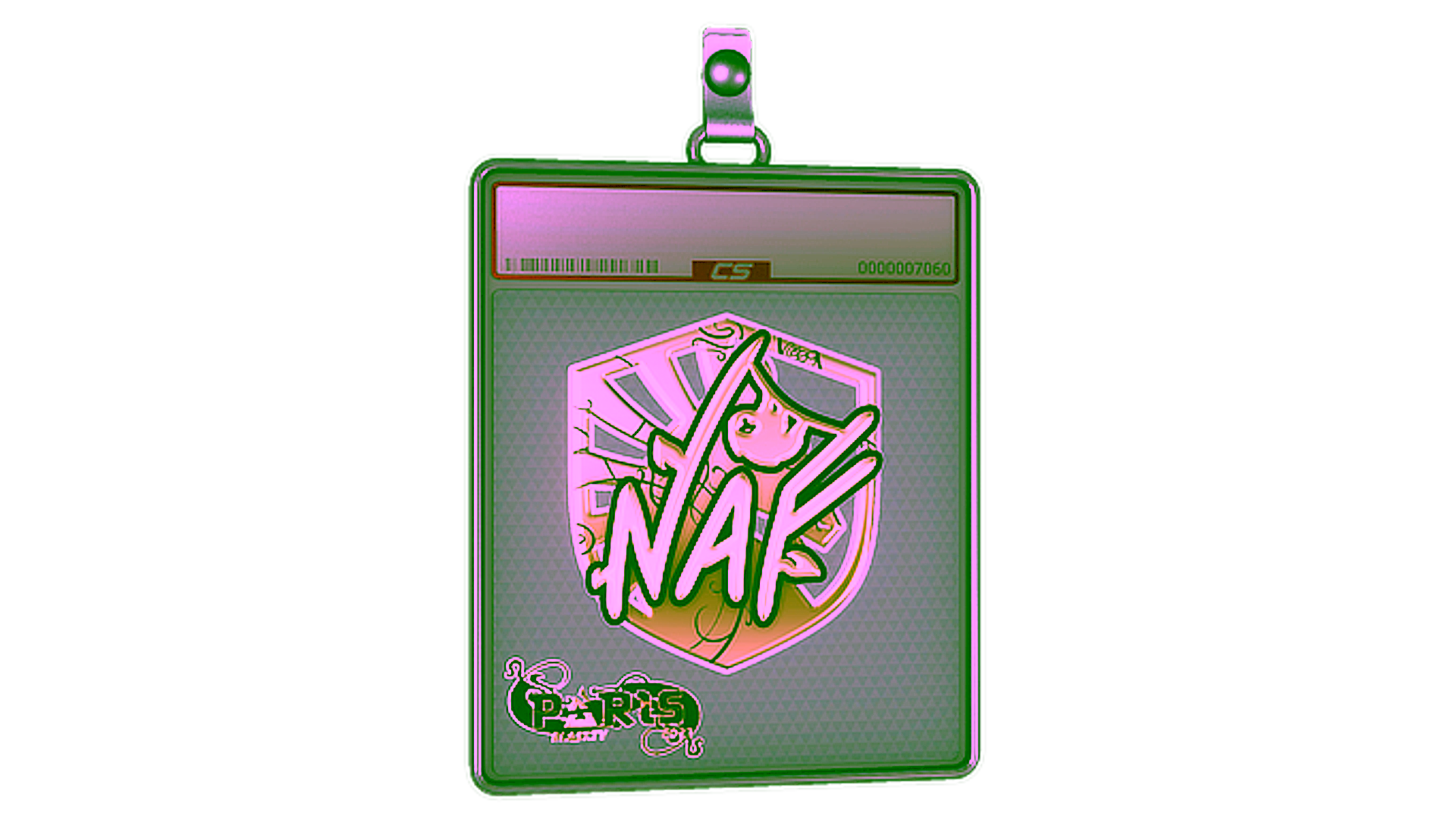 Display for Sticker Slab | NAF (Gold) | Paris 2023