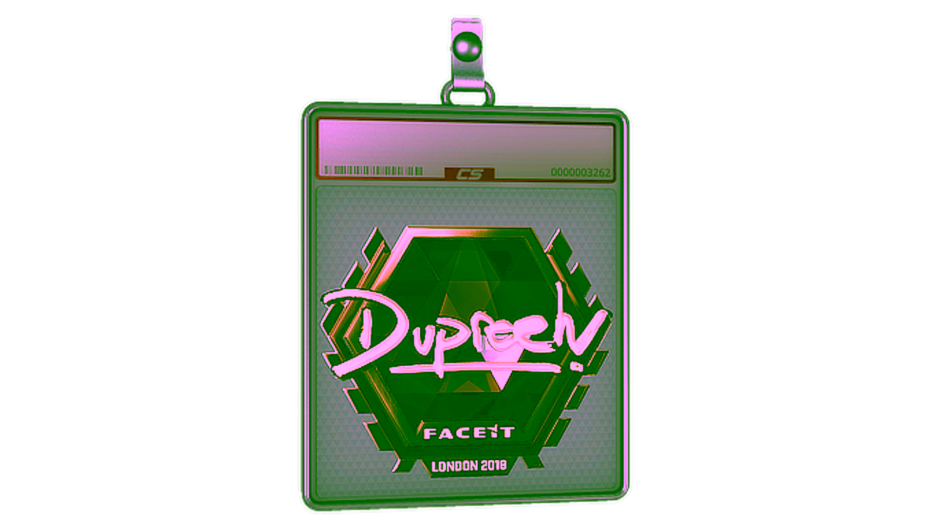 Display for Sticker Slab | dupreeh (Gold) | London 2018