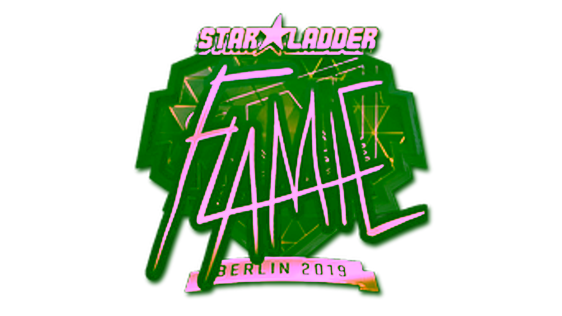 Display for Sticker | flamie (Gold) | Berlin 2019