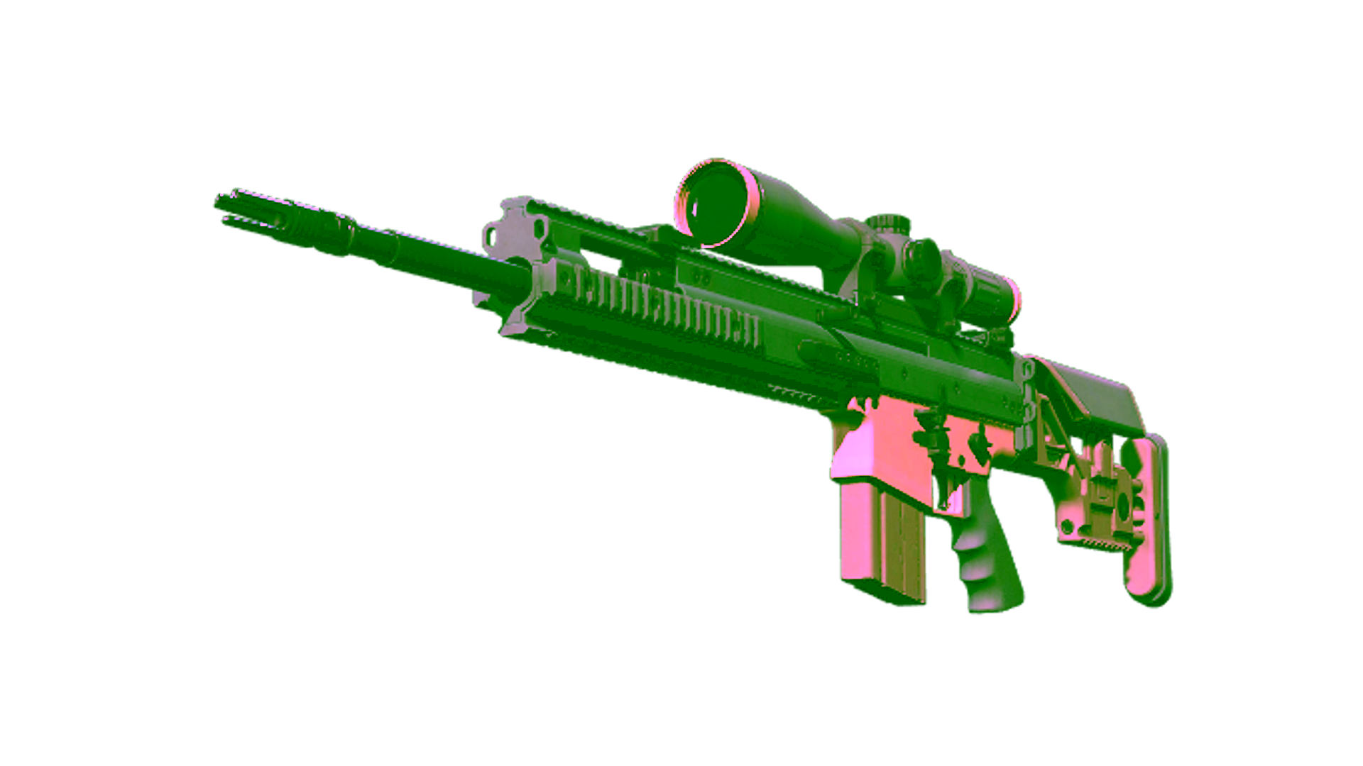 Display for Souvenir SCAR-20 | Contractor (Minimal Wear)
