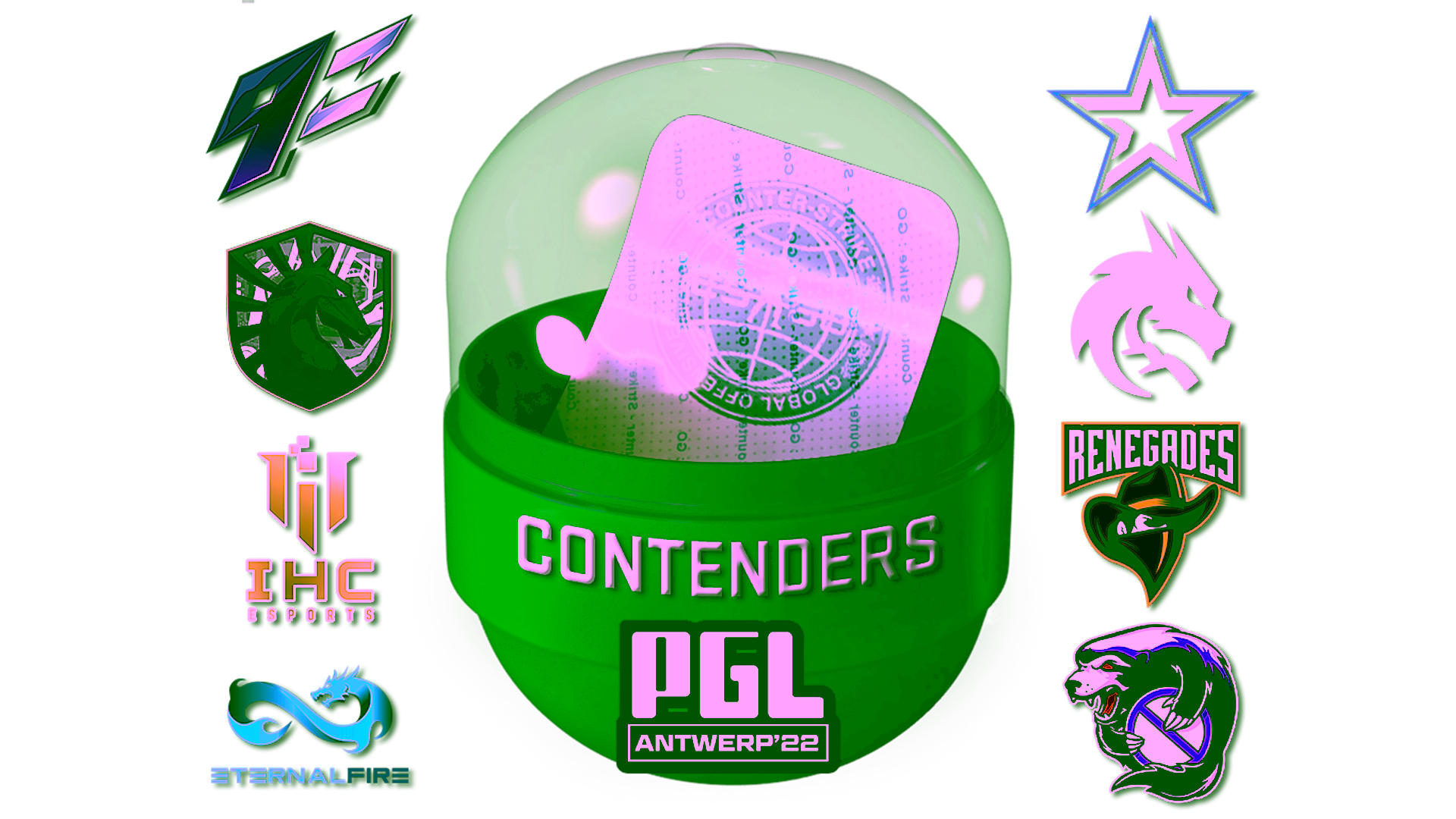 Display for Antwerp 2022 Contenders Sticker Capsule