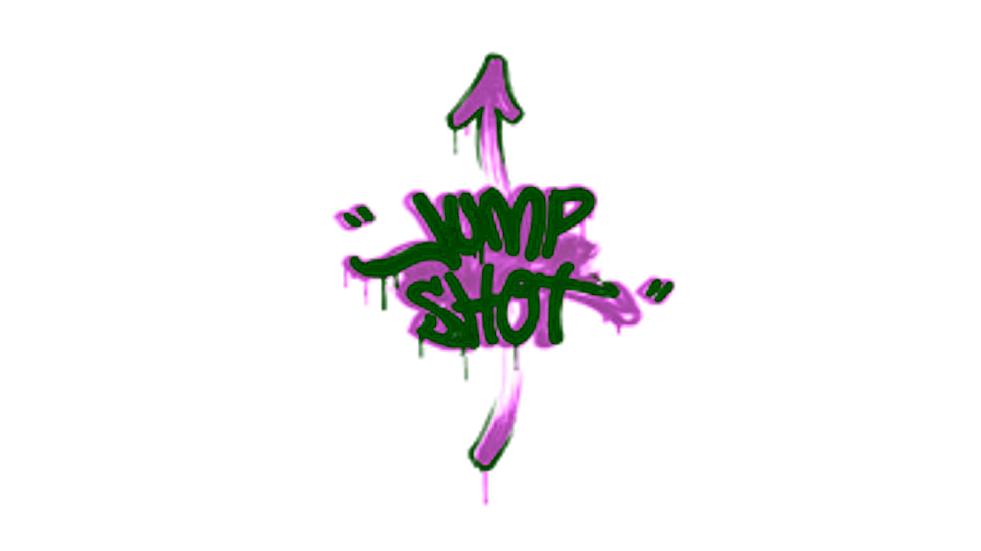 Display for Sealed Graffiti | Jump Shot (Bazooka Pink)
