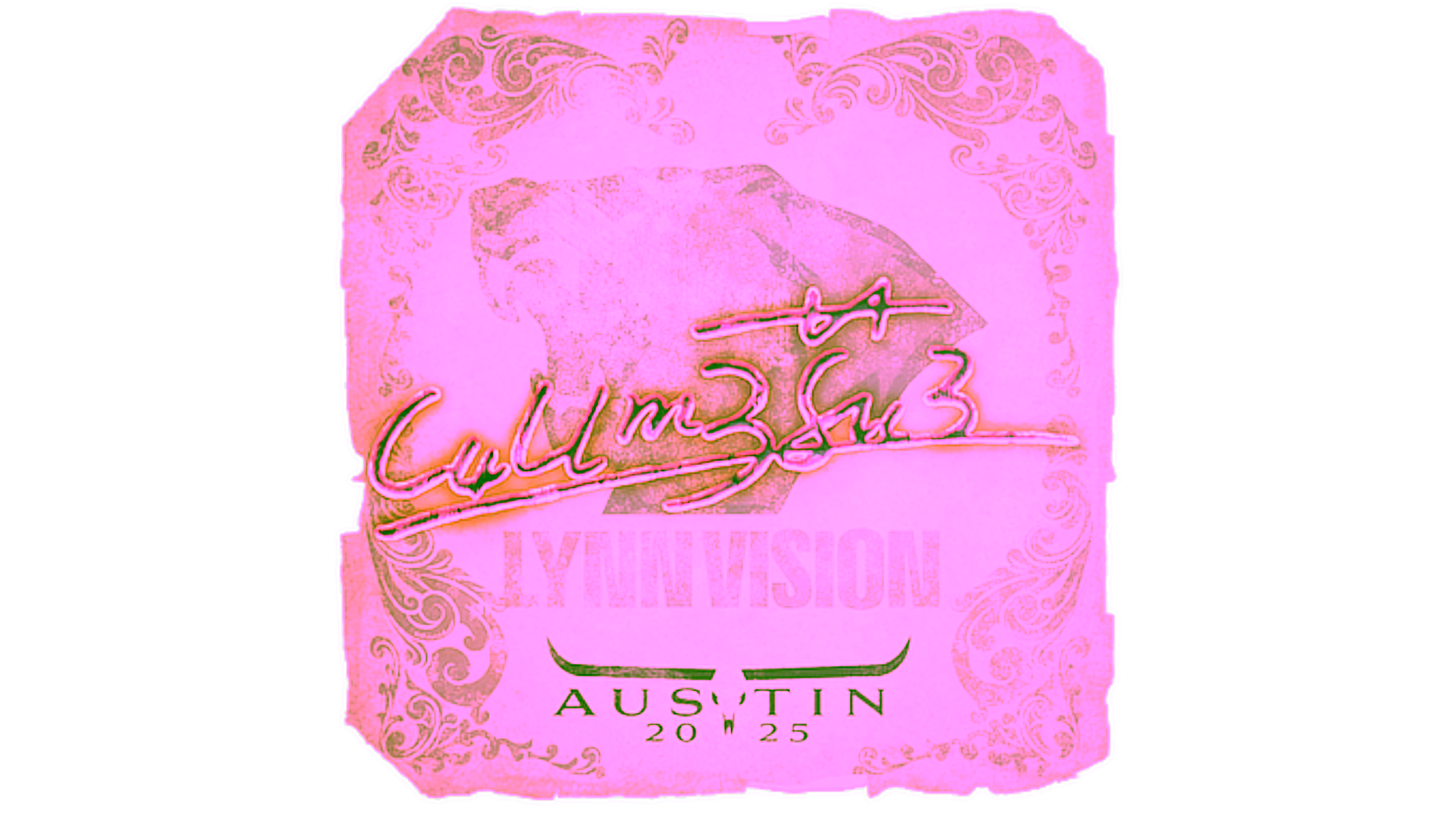 Display for Sticker | C4LLM3SU3 | Austin 2025