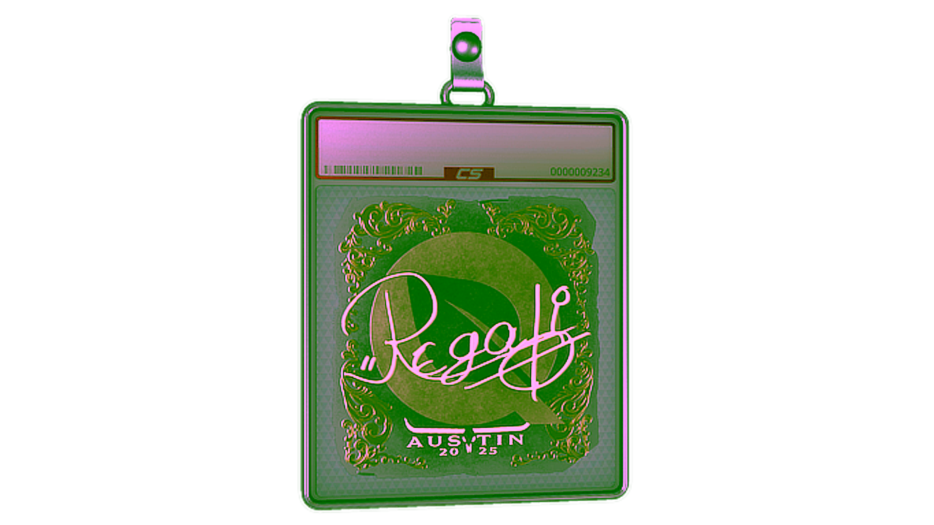 Affichage pour Sticker Slab | regali (Gold) | Austin 2025