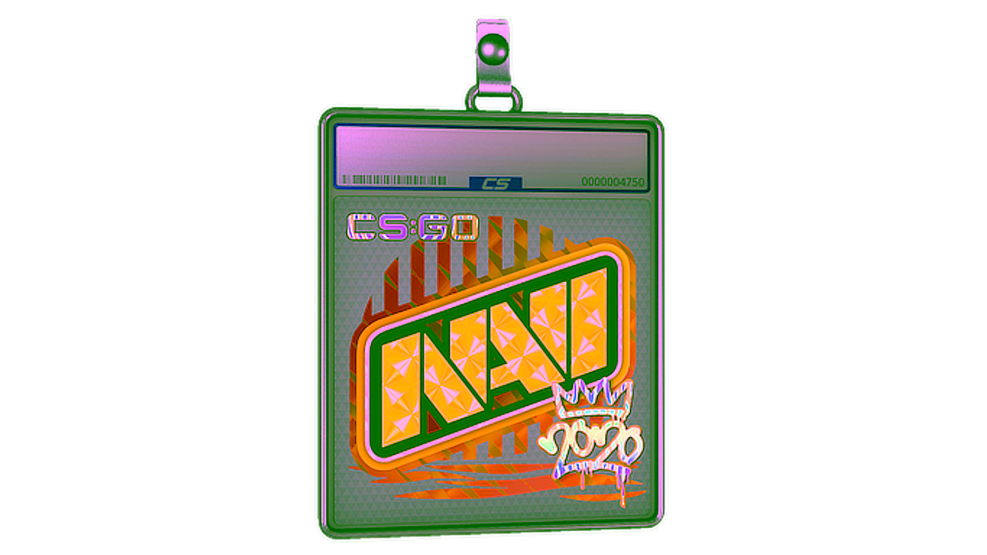 Display for Sticker Slab | Natus Vincere (Holo) | 2020 RMR