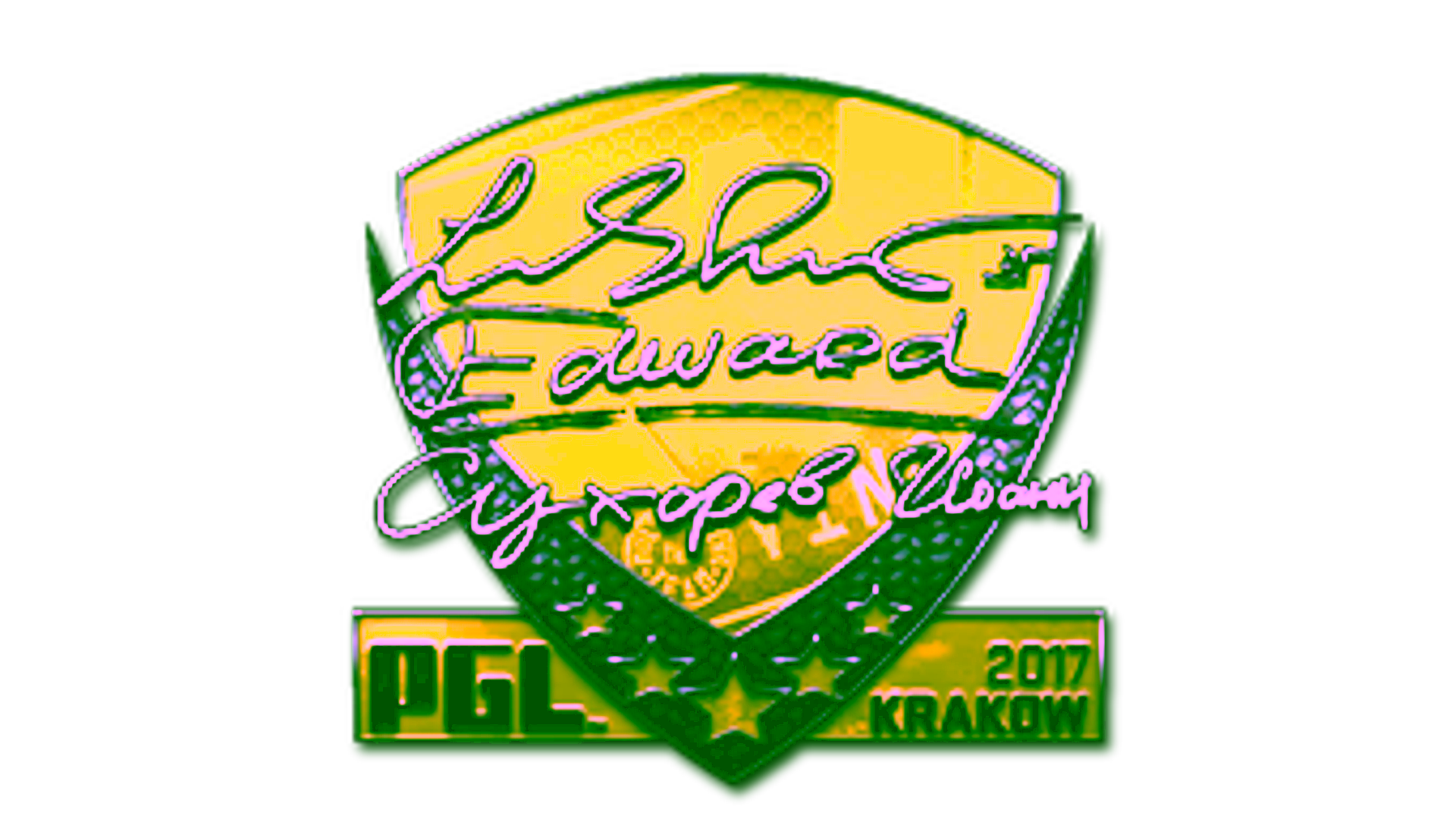 Display for Sticker | Edward (Foil) | Krakow 2017