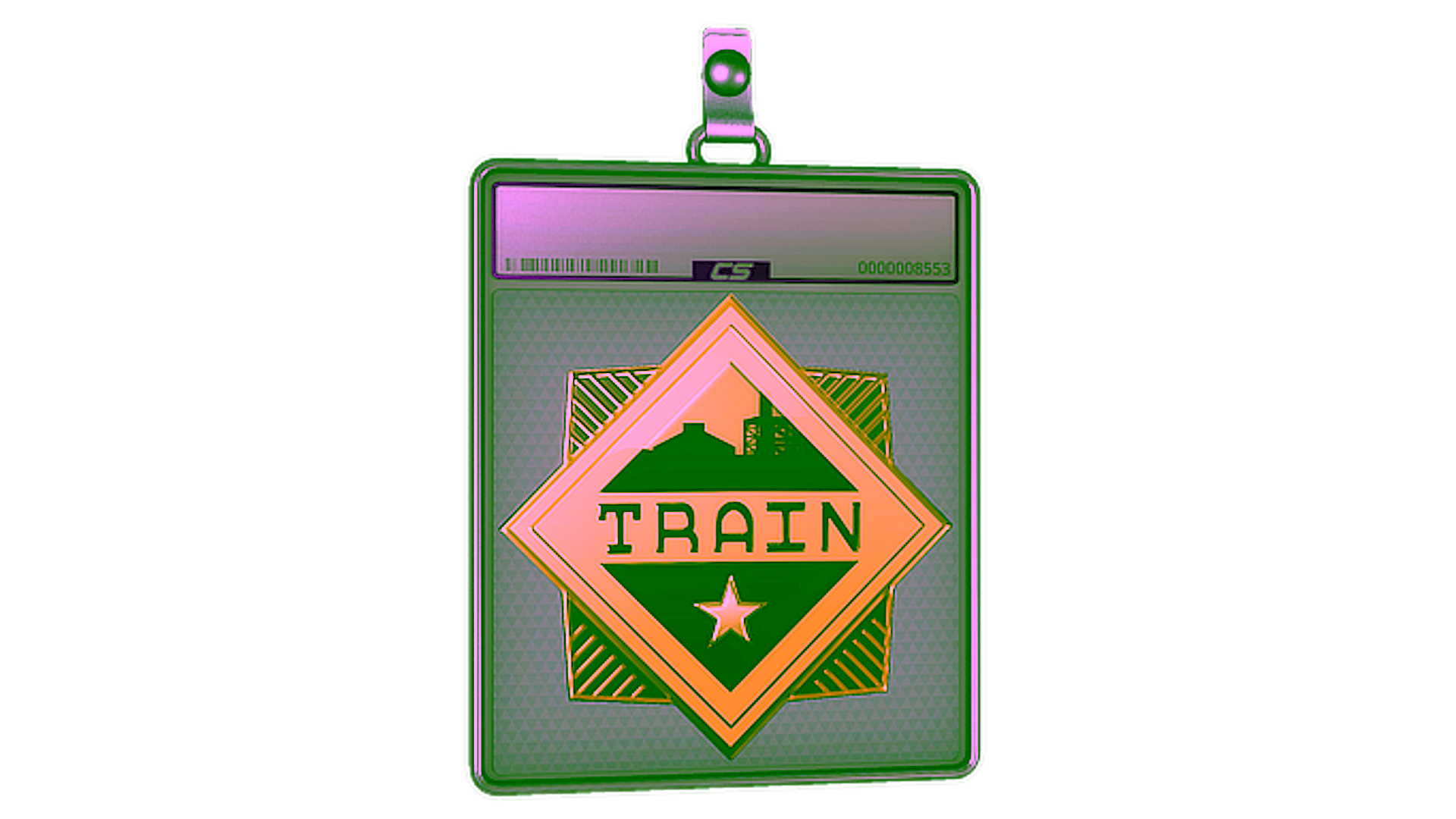Exibição para Sticker Slab | Train (Gold)