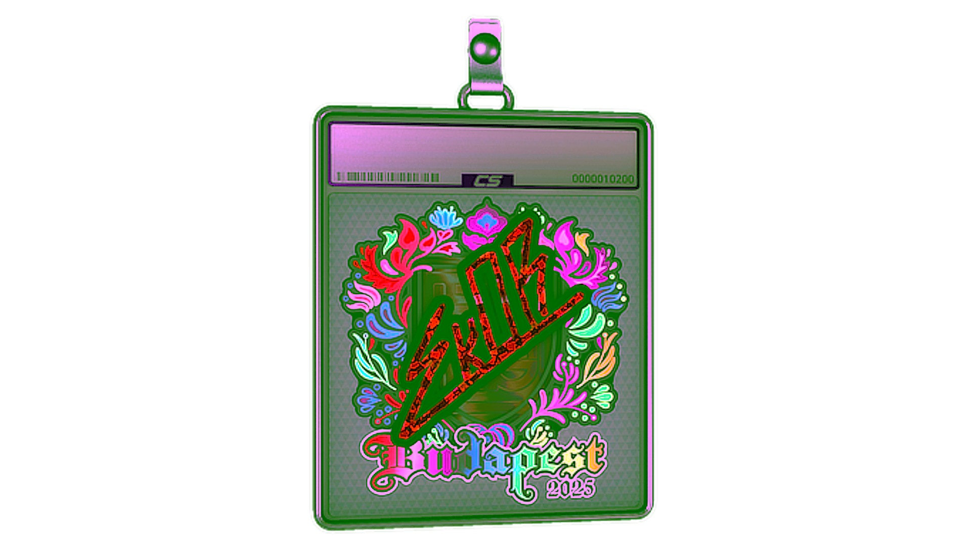 Display for Sticker Slab | sk0R (Holo) | Budapest 2025