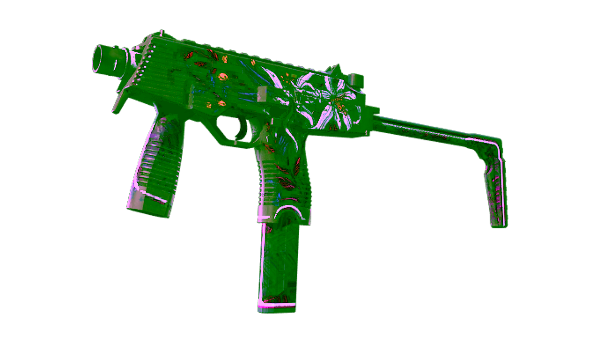 Display for Souvenir MP9 | Wild Lily (Battle-Scarred)