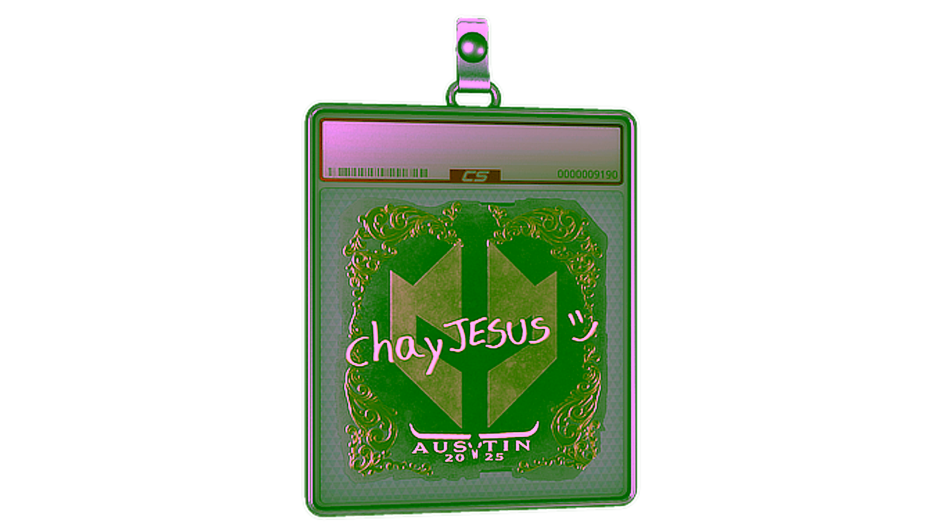 Mostrar para Sticker Slab | chayJESUS (Gold) | Austin 2025