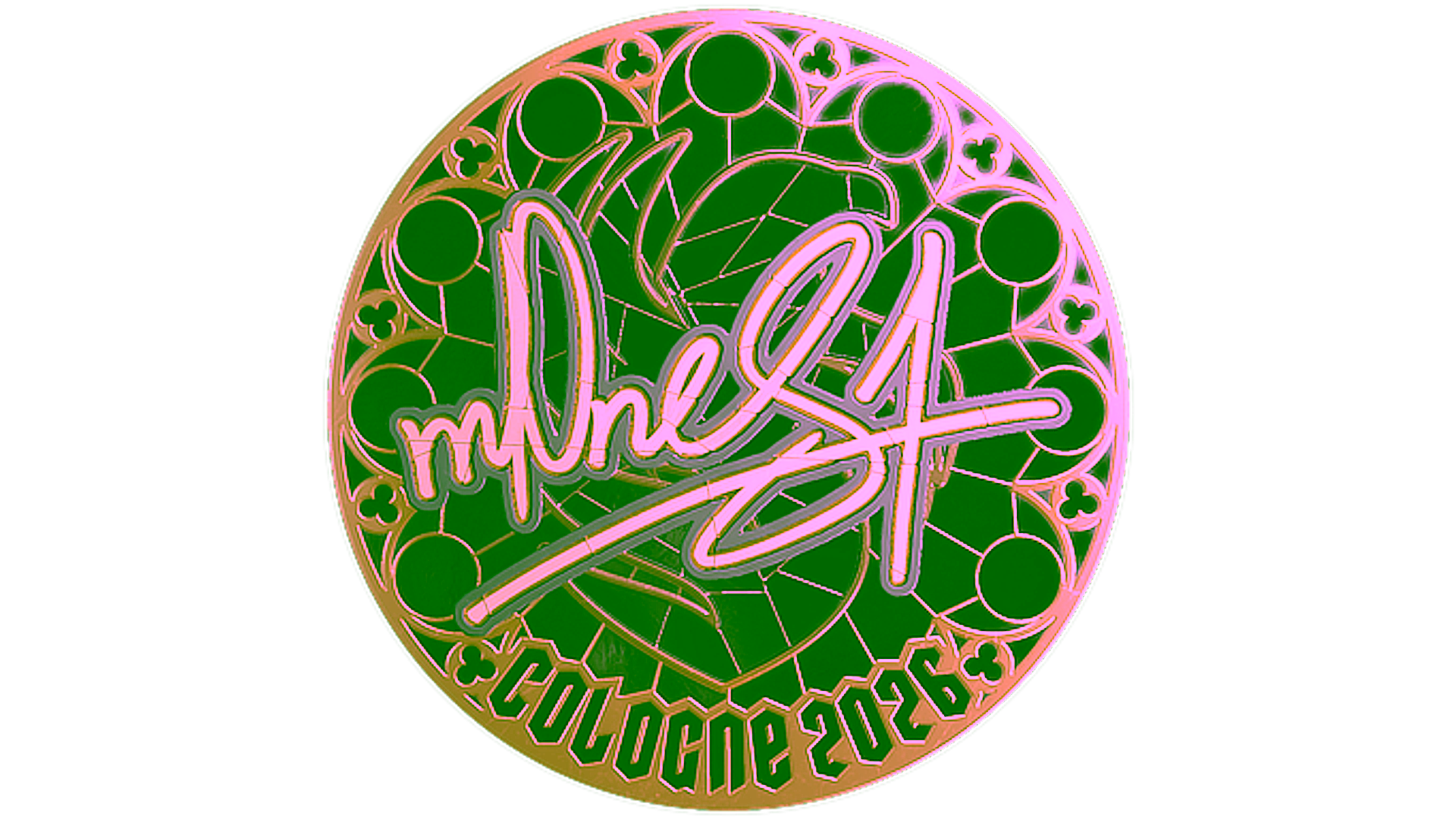 Display for Sticker | m0NESY (Gold) | Cologne 2026