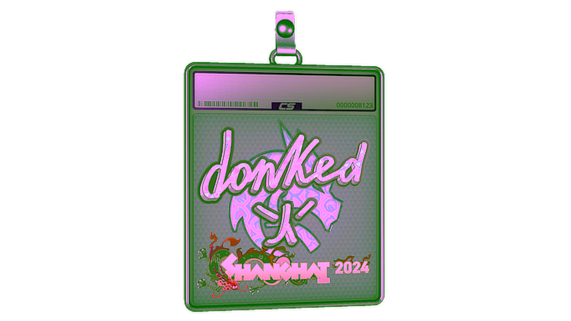 Exibição para Sticker Slab | donk (Holo) | Shanghai 2024