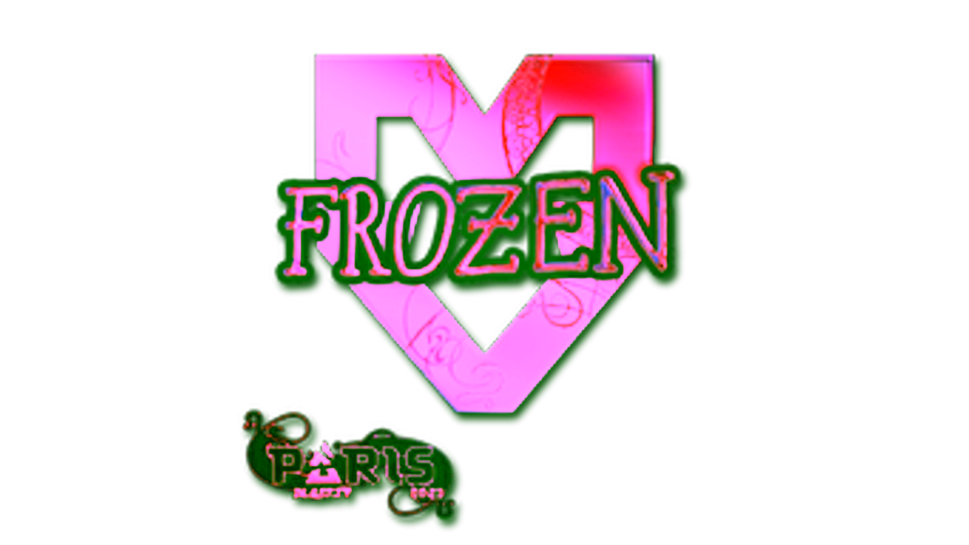 Display for Sticker | frozen (Holo) | Paris 2023